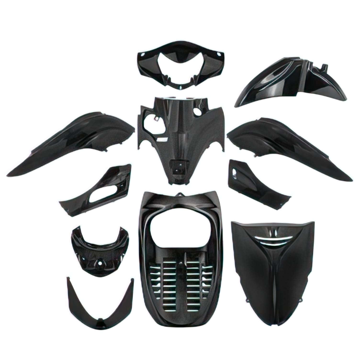 STR-917/BK Kit carena 11 pezzi nero Honda SH 300 2007 - 2010