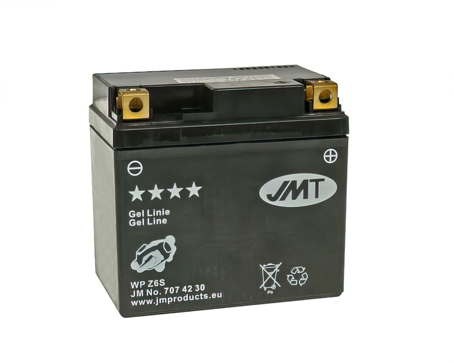 JMT19453 JMT Gel Battery JMTZ6S Maintenance Free Gel - Ready to Install