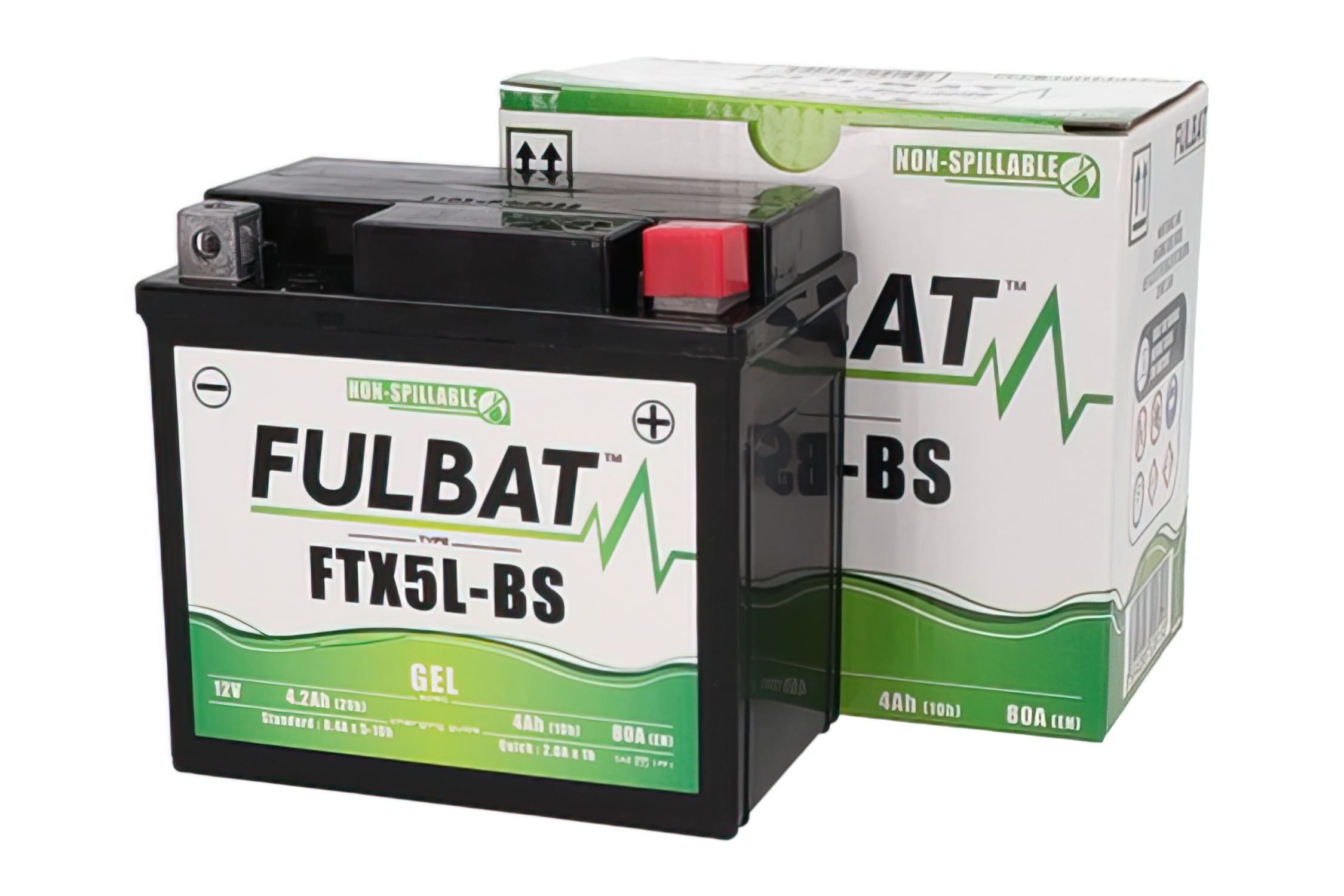 FB550919 Batteria Fulbat FTX5L-BS 12V - 4Ah Gel senza manutenzione - pronto per l'installazione