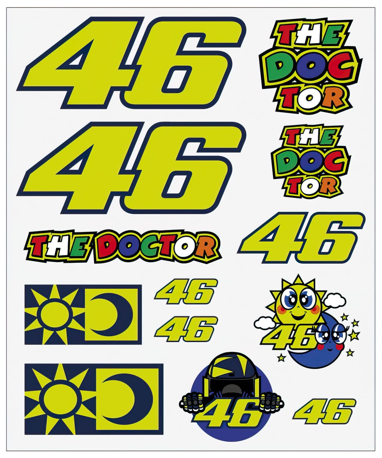 STICK-501196 VR46 Sticker Sheet