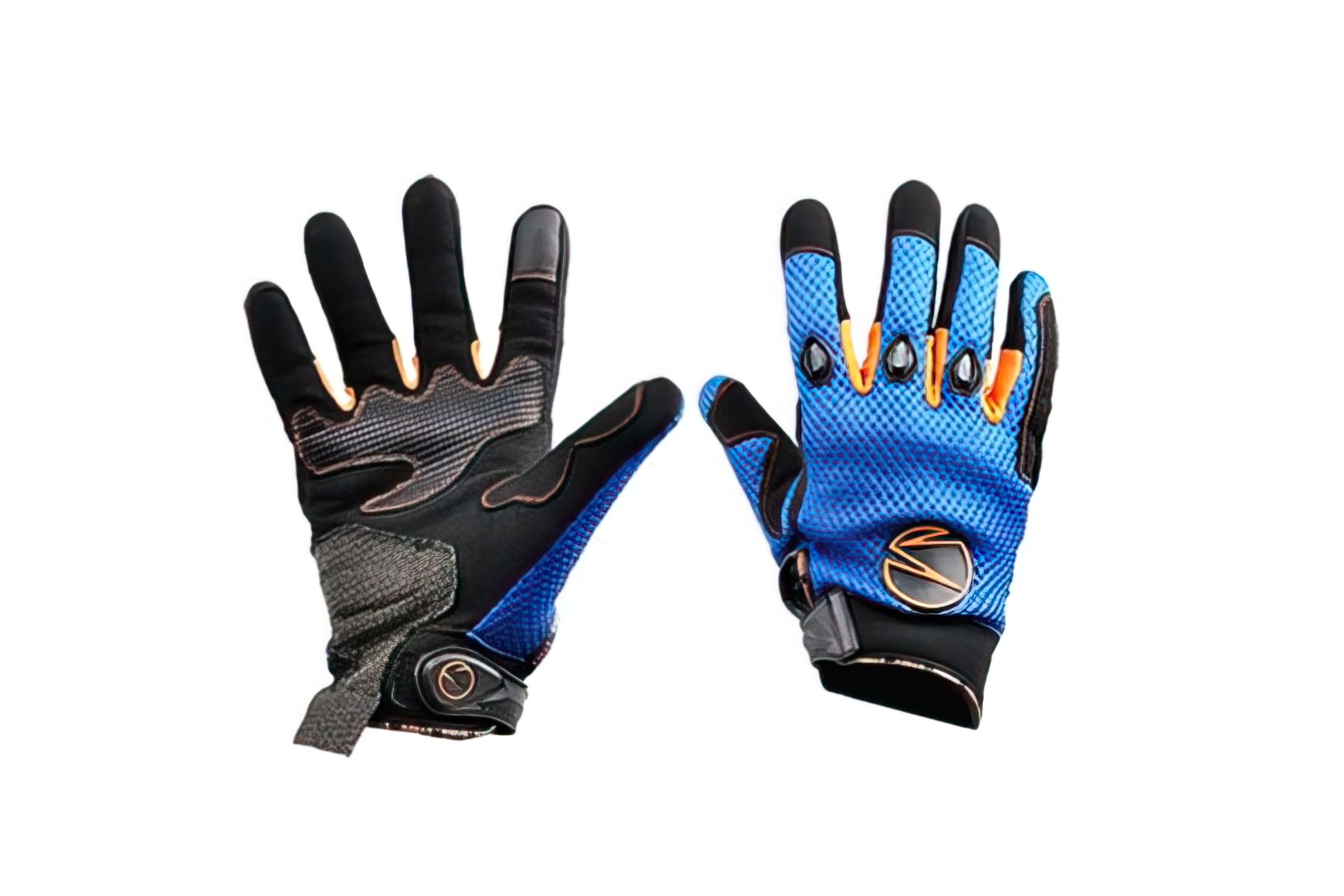 CGN499565 Guanti moto estivi MX V2 CE blu / nero / arancione S