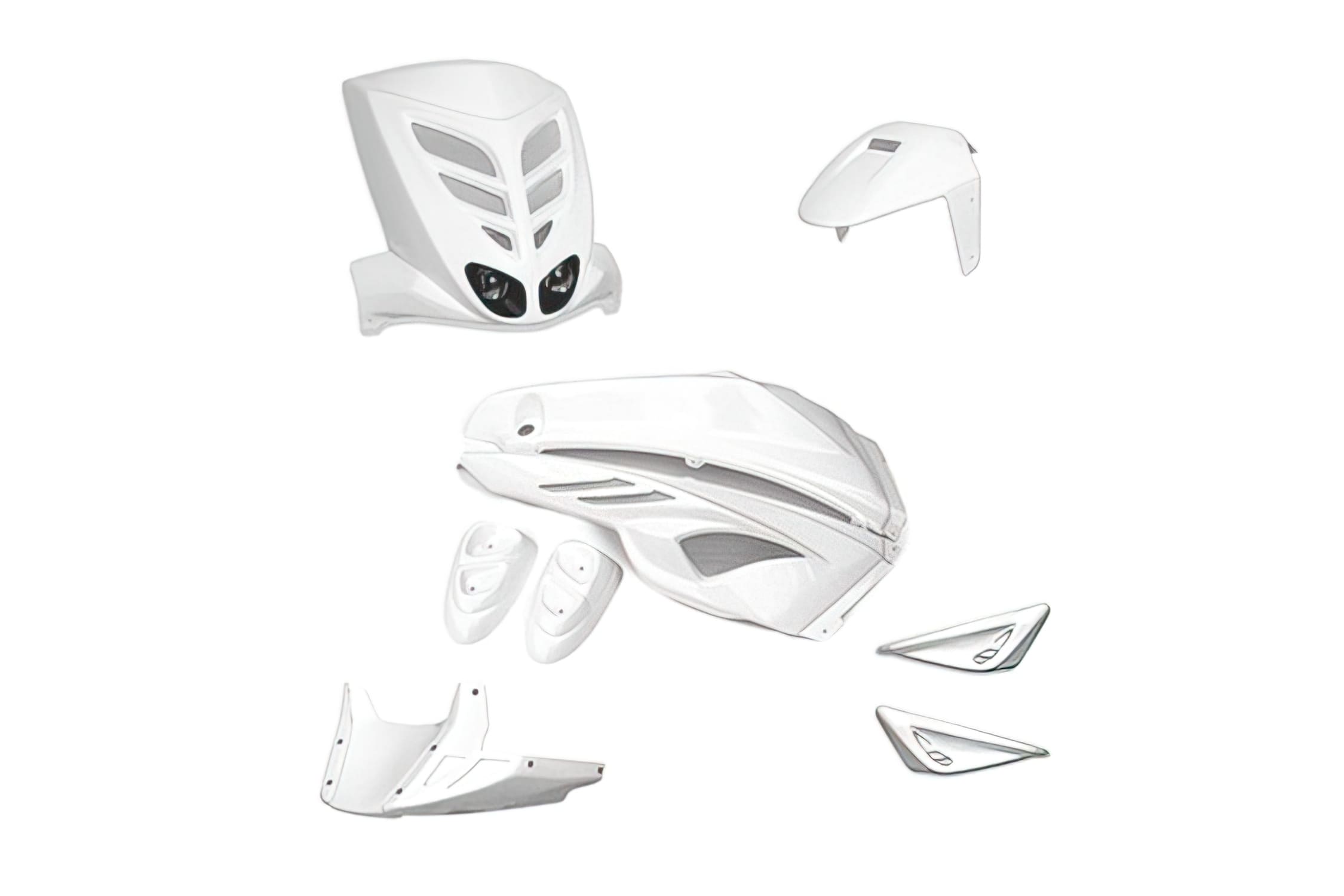 L-BCD07001 BCD (CE) Yamaha Slider 7-piece white fairing kit