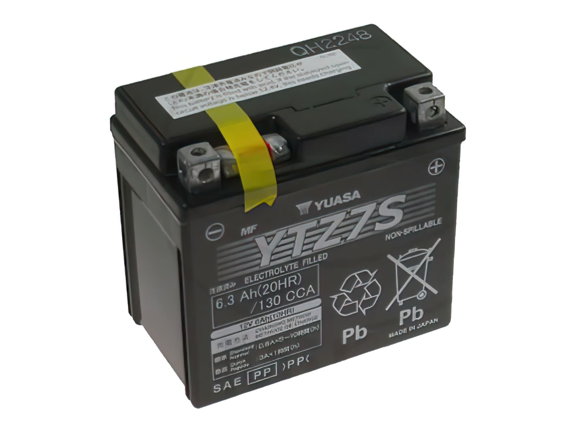 YUA36193 Batteria Yuasa YTZ7S WET MF Gel senza manutenzione - pronto per l'installazione