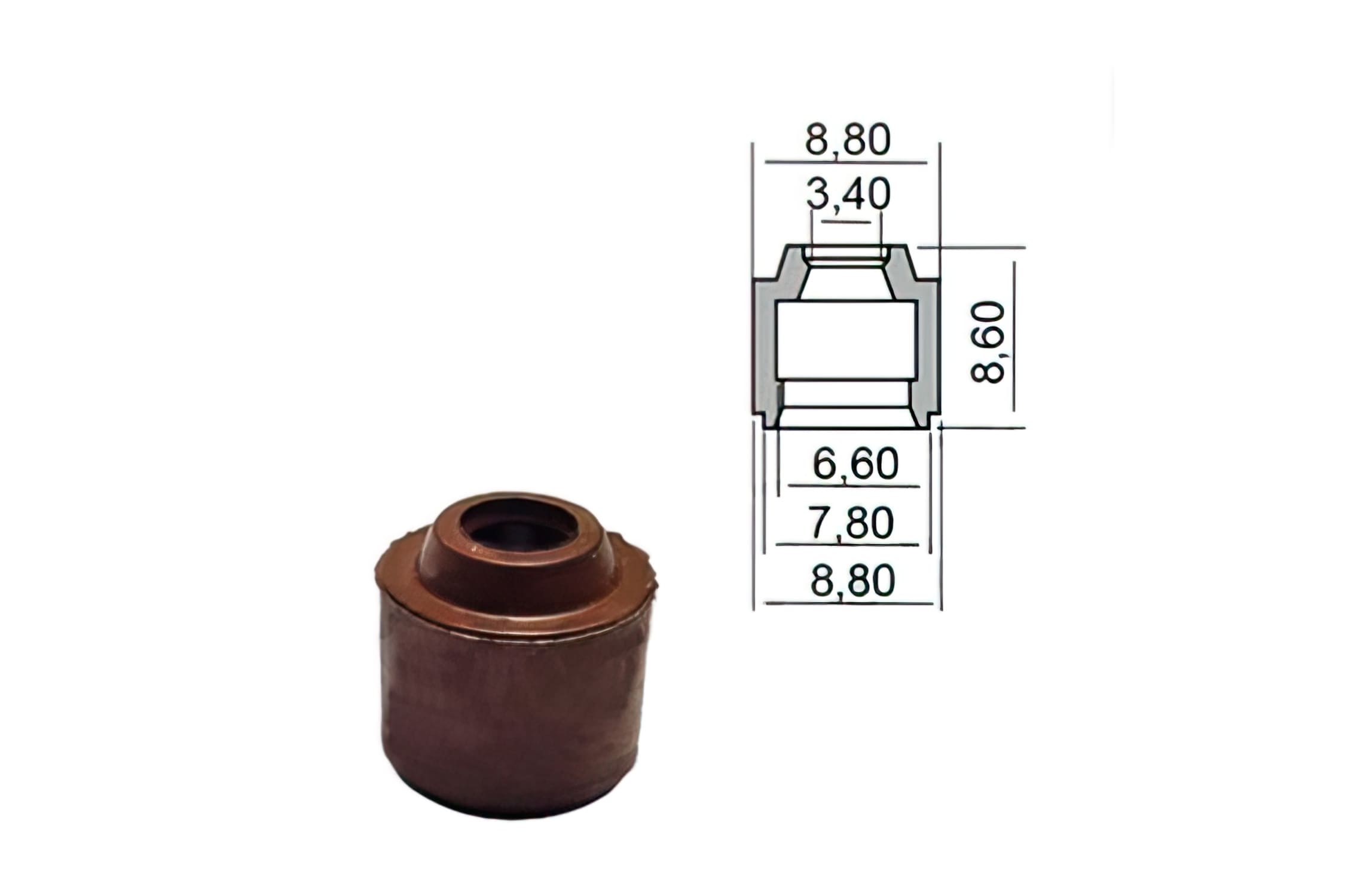 MF10.16905 Paraolio Valvola OEM Yamaha 50cc 4T 3V