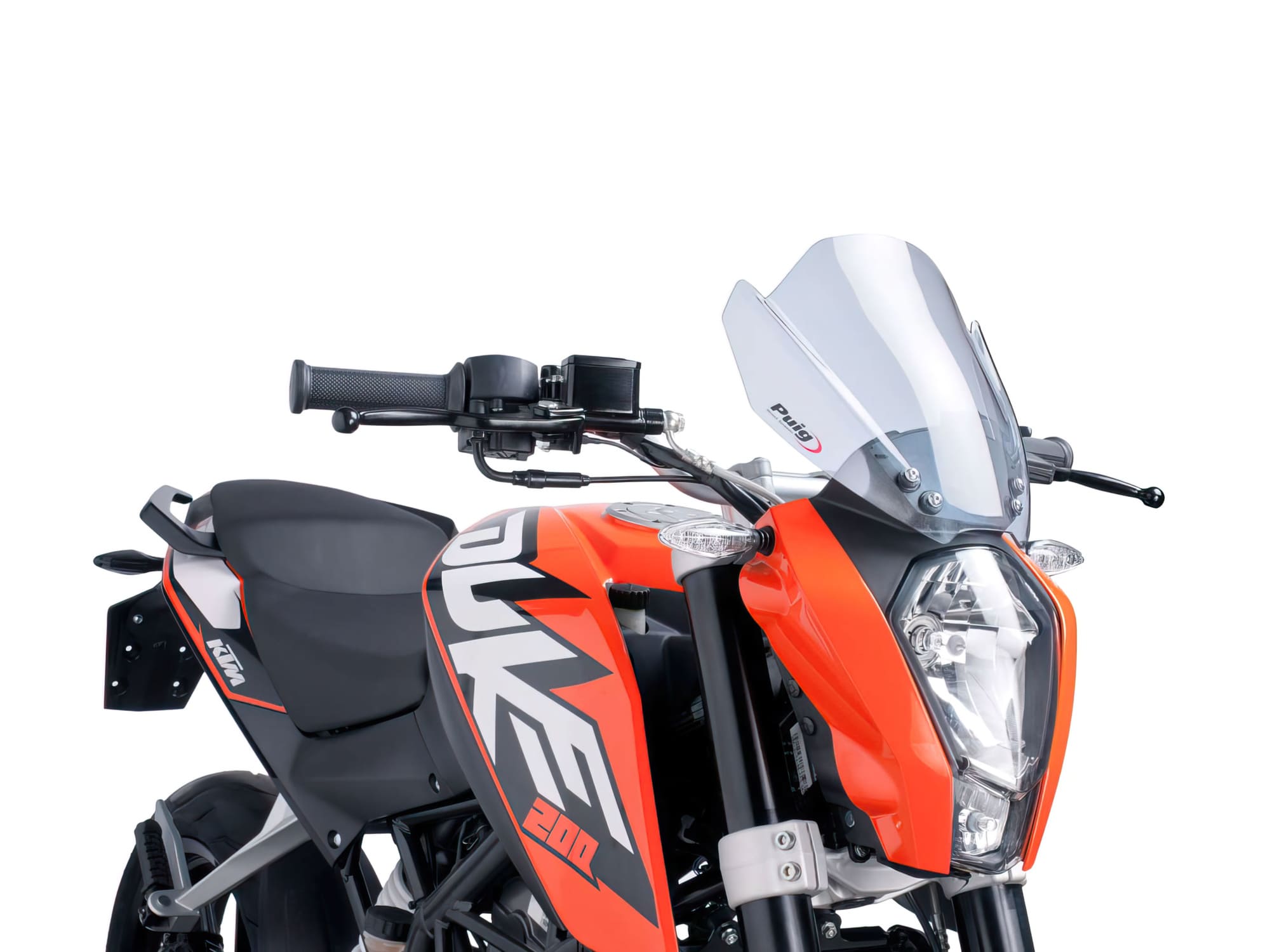 PUI6275W Puig New Generation Windshield Clear KTM Duke 125 / 200 / 390 2011-16