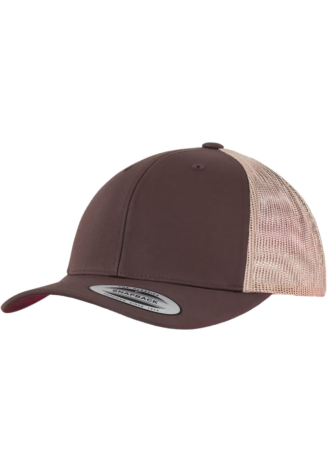 FF-6606T-00632-0050 Retro Flexfit 2-Tone brown/khaki trucker cap