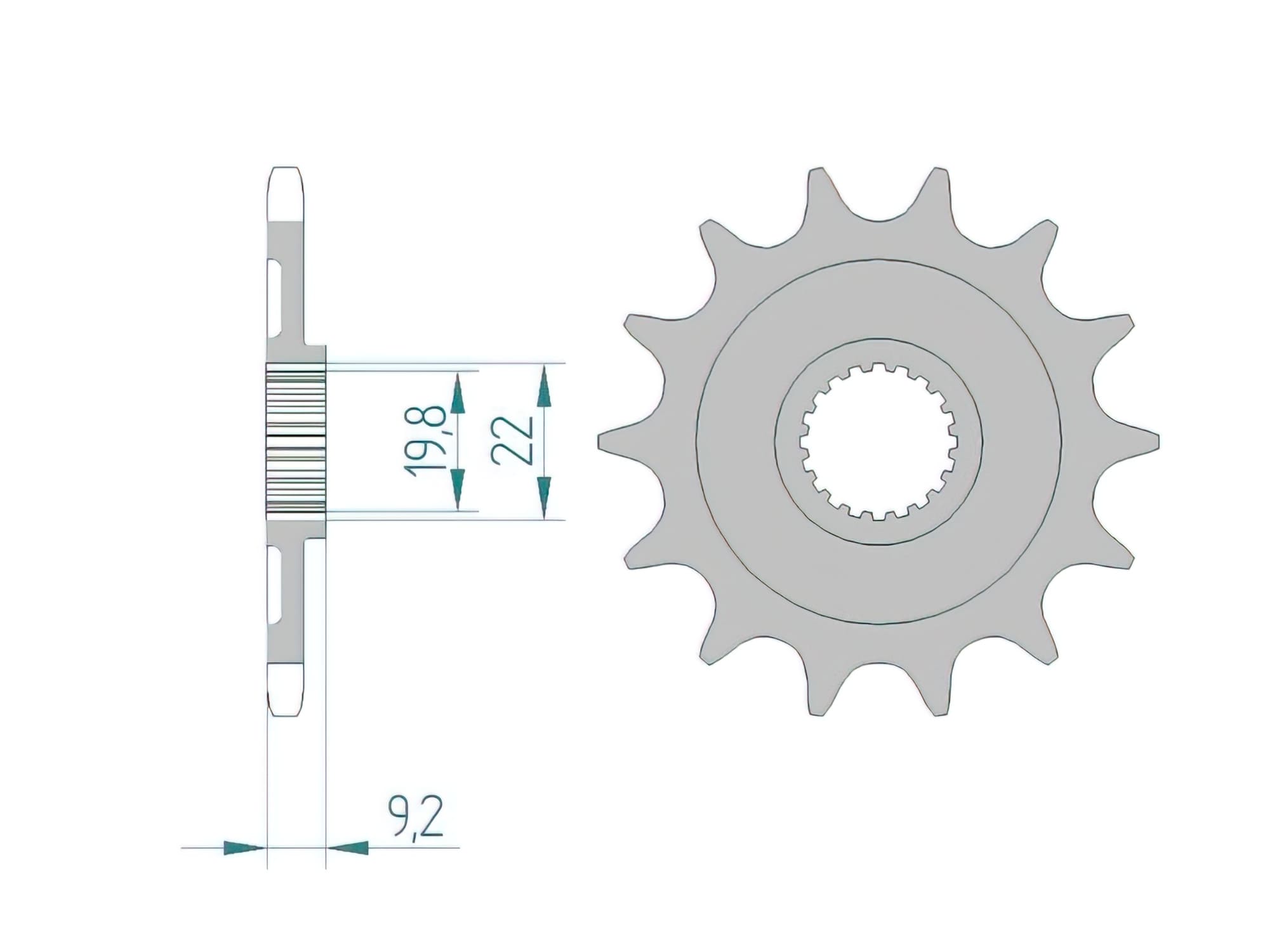 1076251001 Afam self-cleaning sprocket Z13 KXF 250