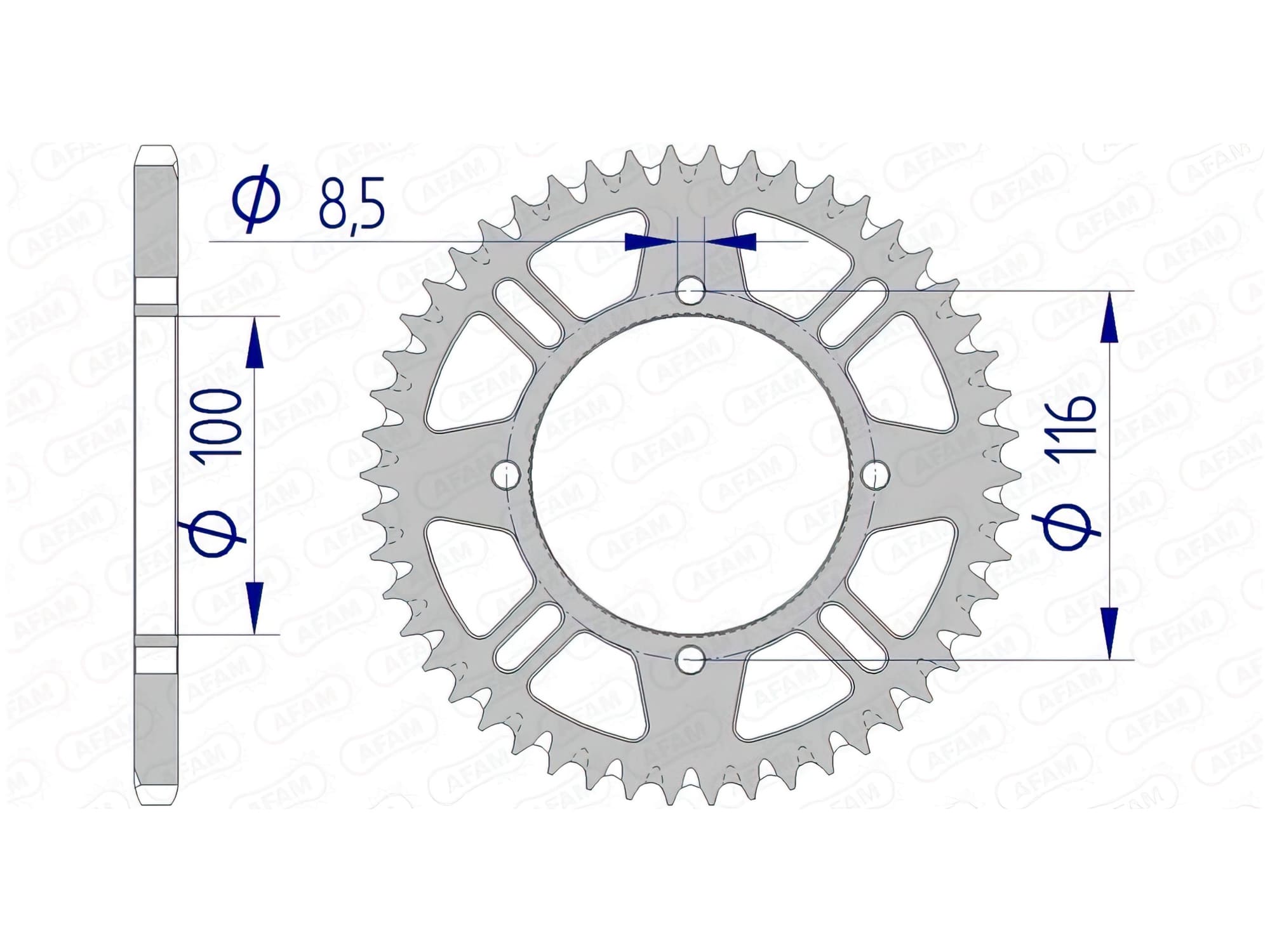 1074595003 Corona Afam 420 alluminio autopulente Z51 KX 80 / 85