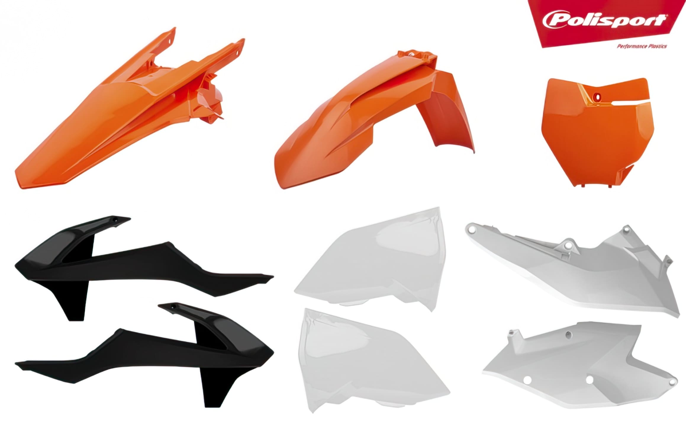 POL-8578700002 Polisport Fairing Kit Original Color (2018) Orange / White / Black KTM SX / SX-F SX / SX-F