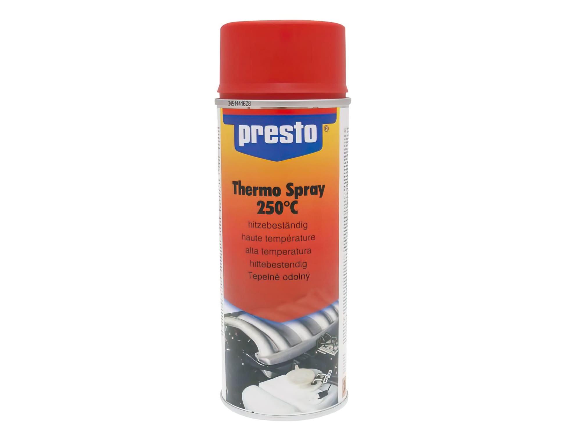 PTO33621 Presto Heat Resistant Paint Matt Red 250°C 400ml