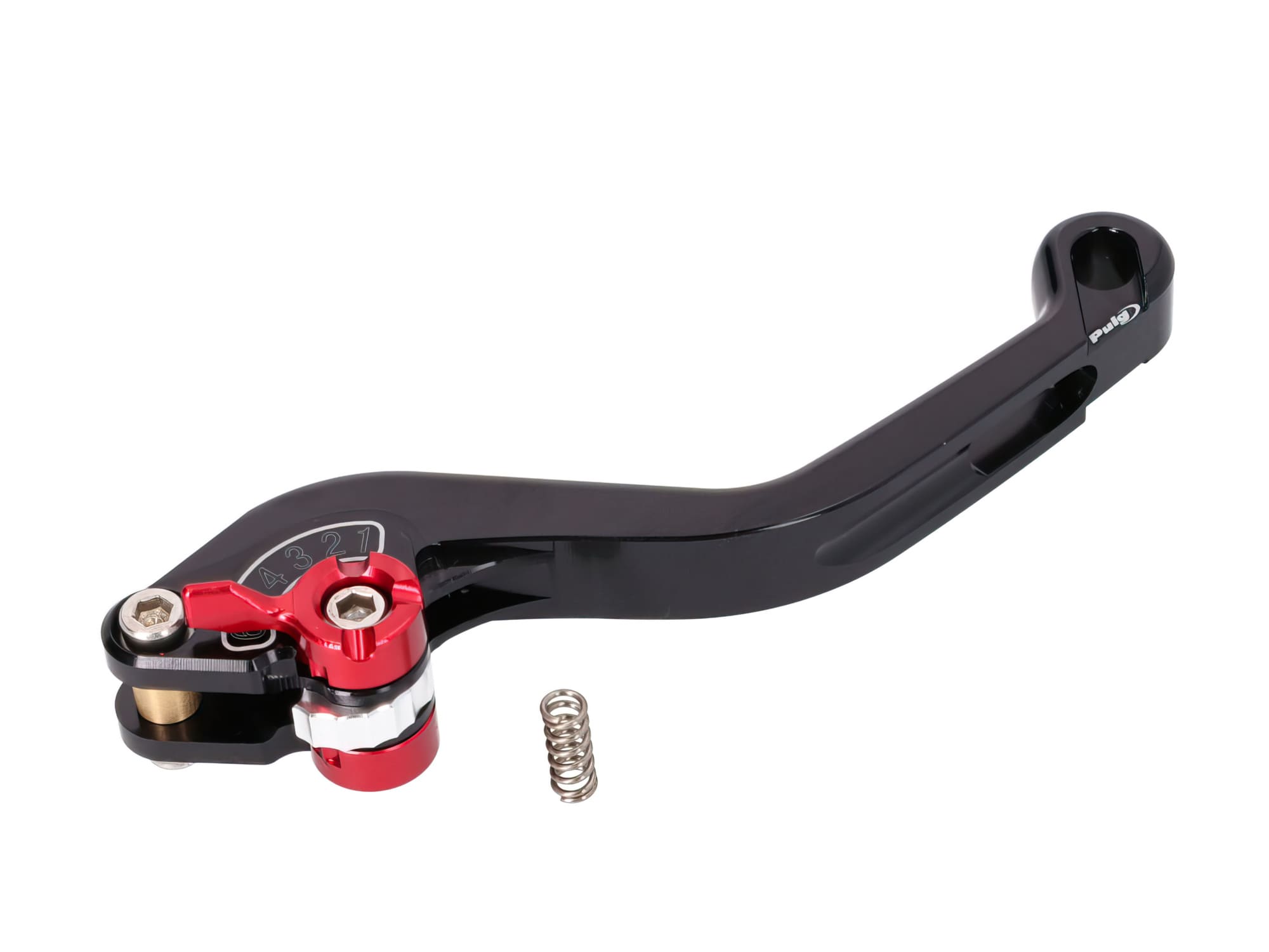 PUI180-NR Puig 2.0 Adjustable Short Front Brake Lever Black / Red