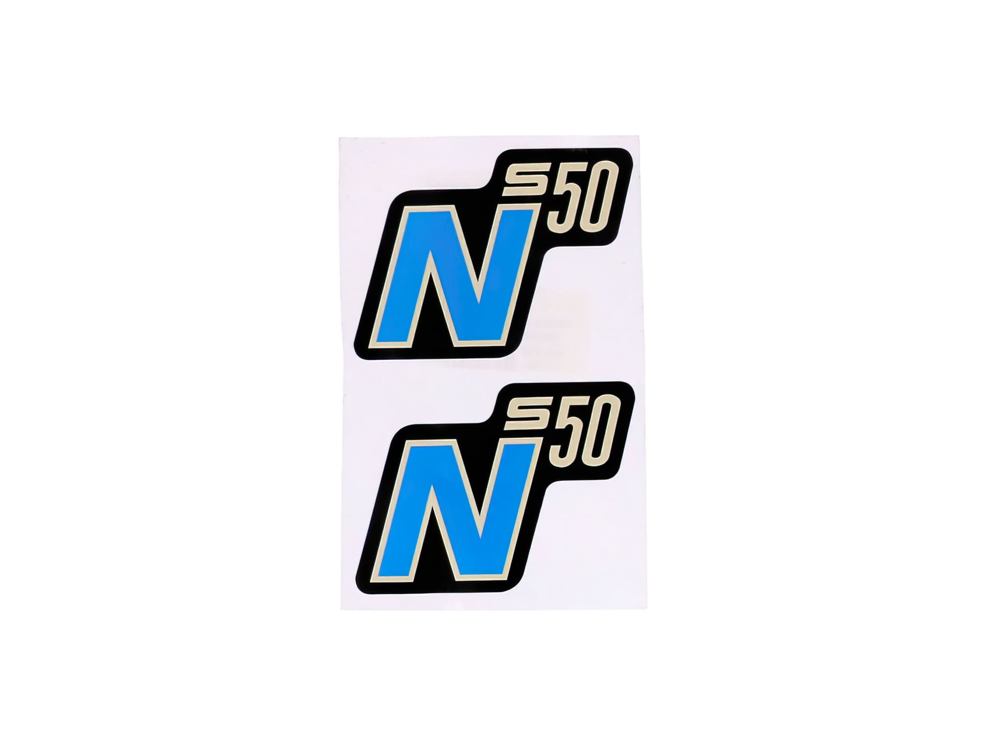 MOF-41970 Sticker S50N black - blue 2 pcs. Simson S50N