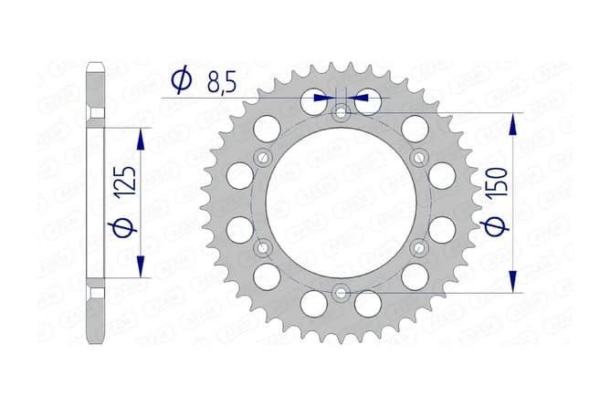 1074736008 Crown Afam aluminum Z41 KTM / Husqvarna