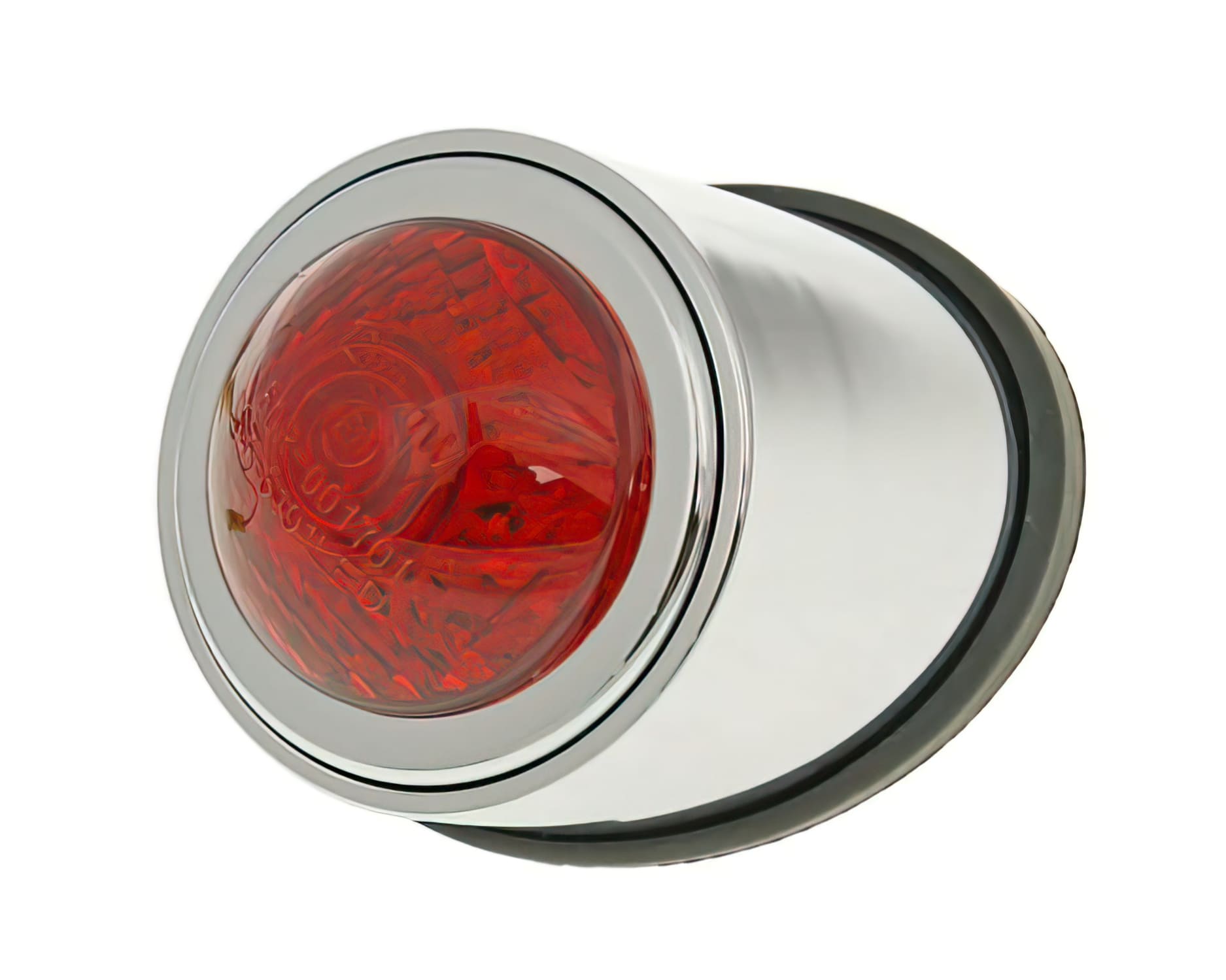 VC20124 Mini Custom Round LED Taillight Chrome d.52mm CE Approved