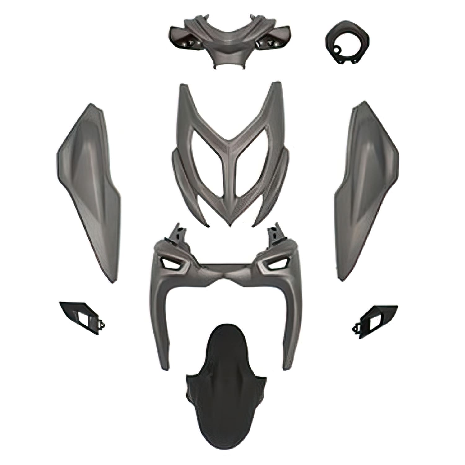 CGN508883 9-piece fairing kit black/grey Yamaha Aerox after 2013