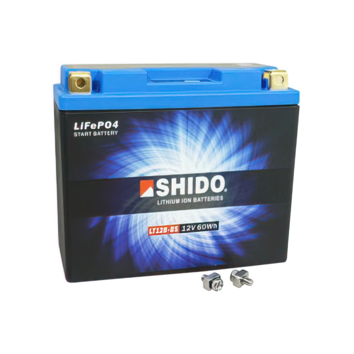 SHIDO-167076 Batteria Shido 12V 5 Ah LT12B-BS Shido Lithium Ion (pronto per l'installazione)