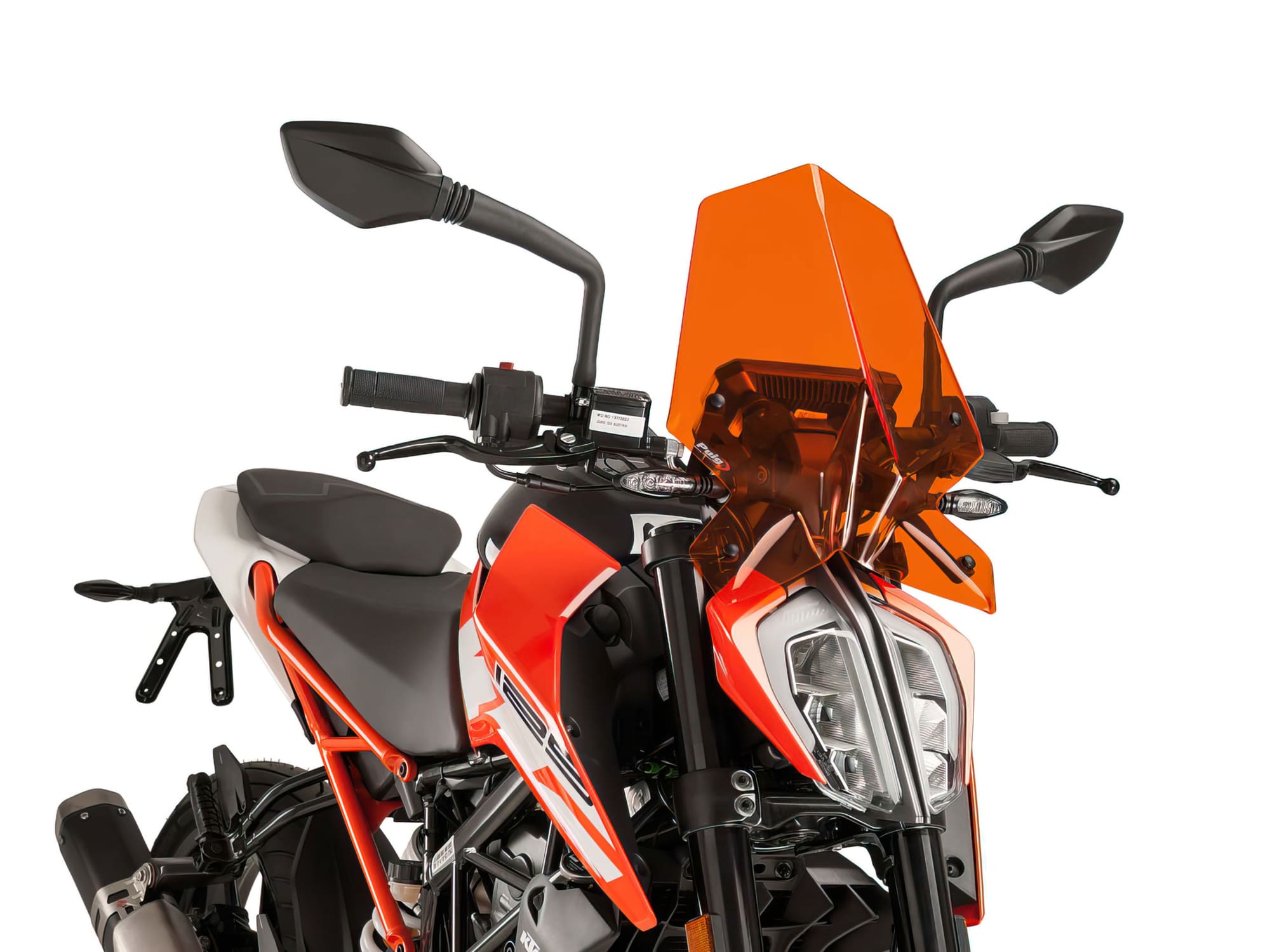 PUI9514T Parabrezza Puig New Generation Sport arancione KTM Duke 125 / 200 / 390 dopo 2017