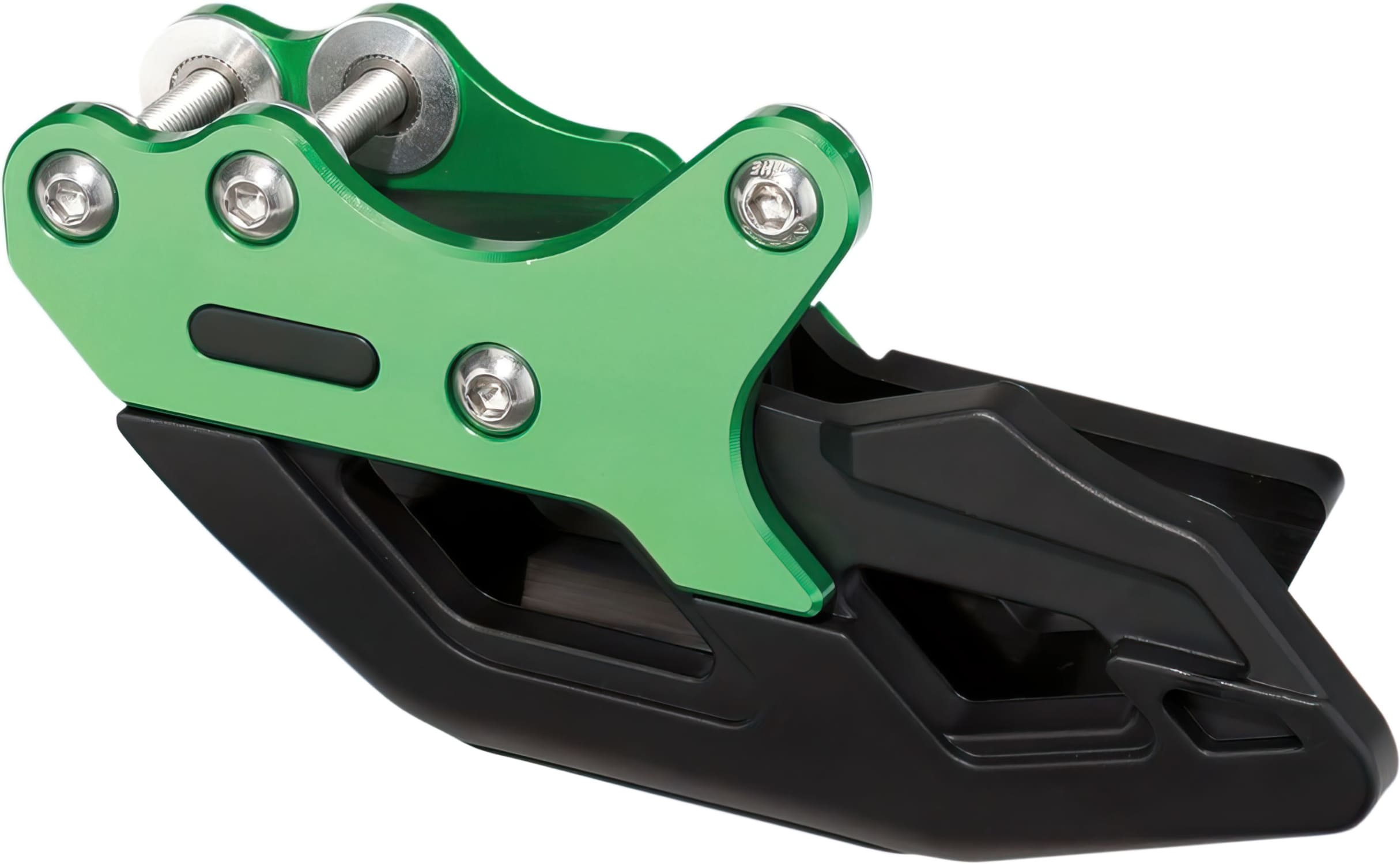 MR12311058 Guida Catena completo Moose Racing KXF 250 / 450 alluminio / lucidato uretano verde