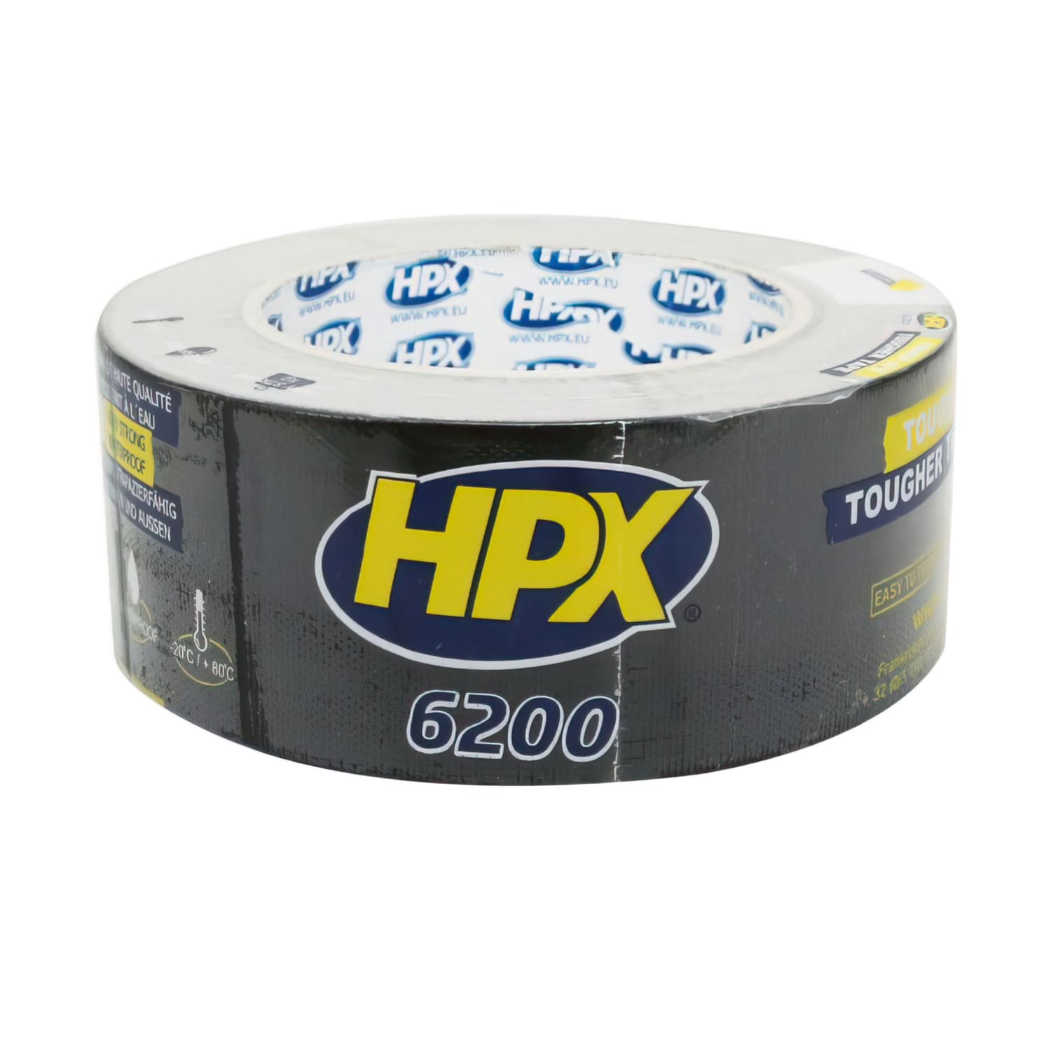 HPX-156465 Nastro adesivo in tessuto HPX 6200 48mm x 25m nero