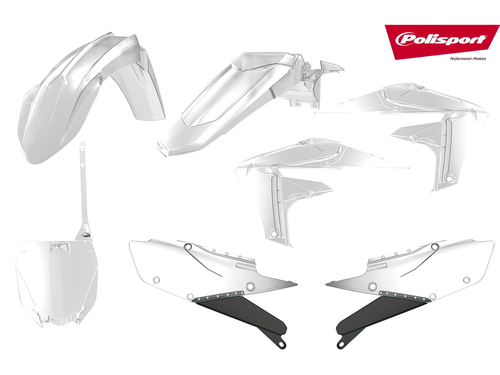 POL-90790 Polisport Clear Fairing Kit Yamaha YZ250F / 450F