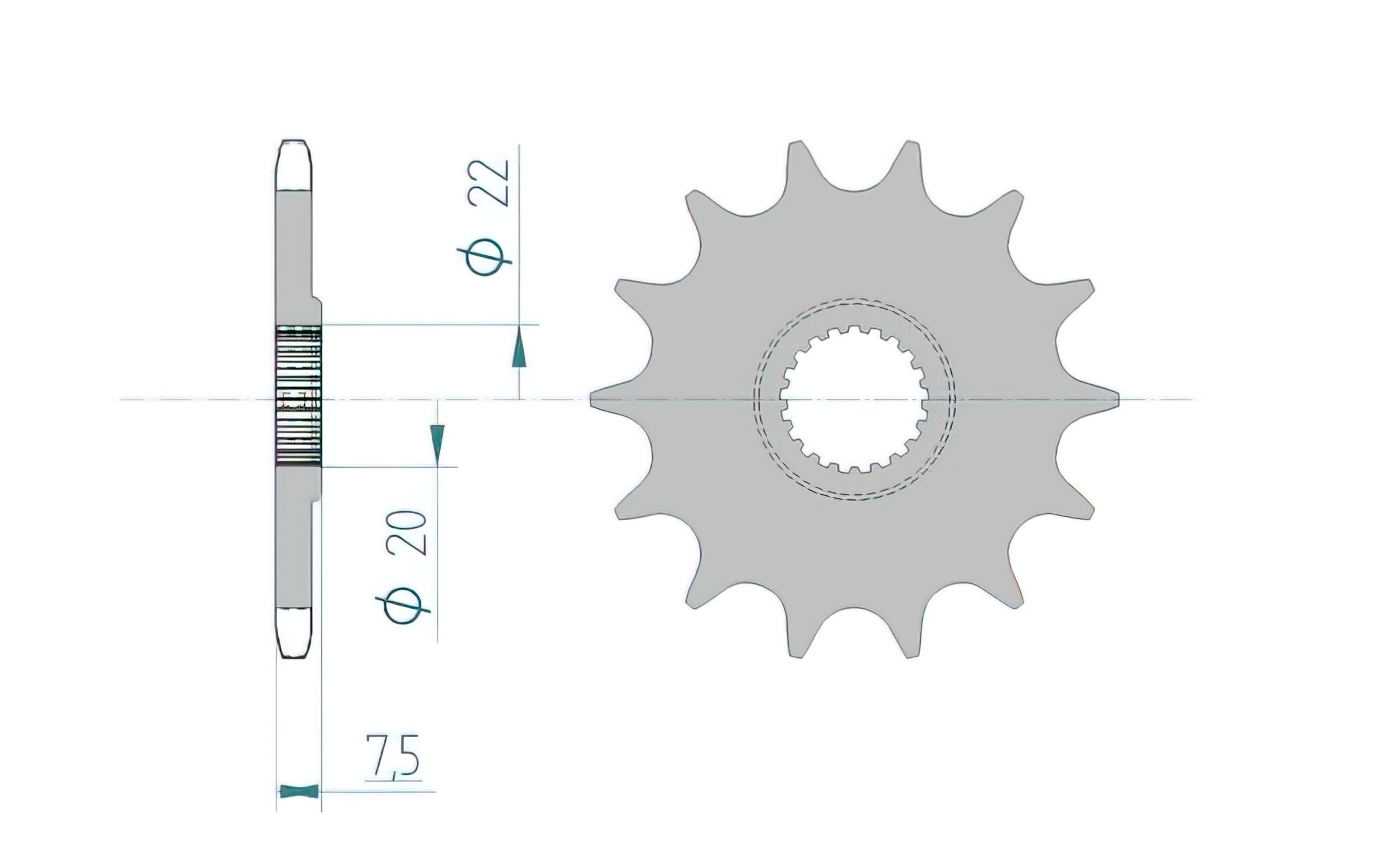 1074622001 Pignone Afam Z13 Honda CR 125 / CRF 250