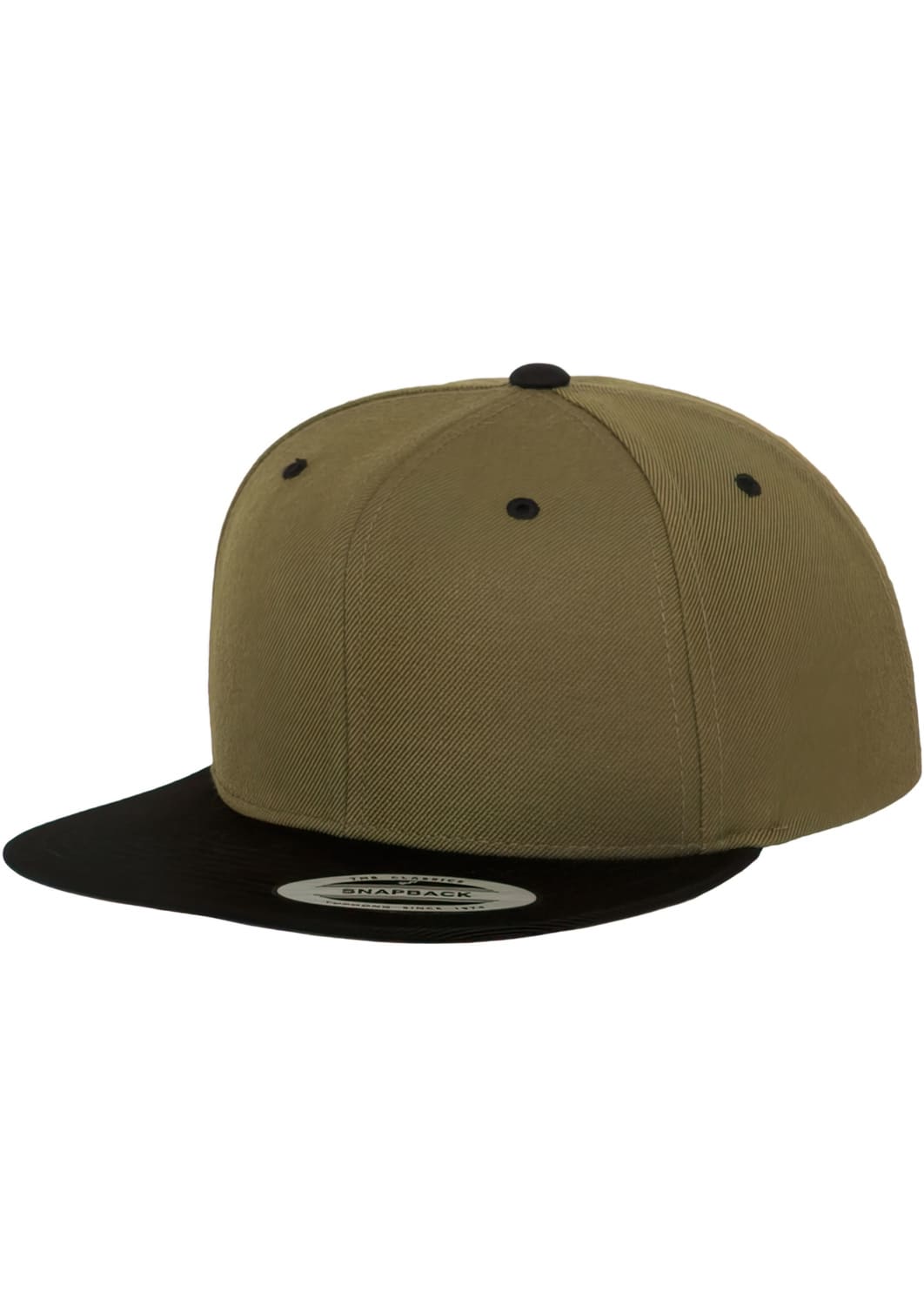 FF-6089MT-00595-0050 Classic 2-Tone Flexfit Snapback Cap Olive/Black