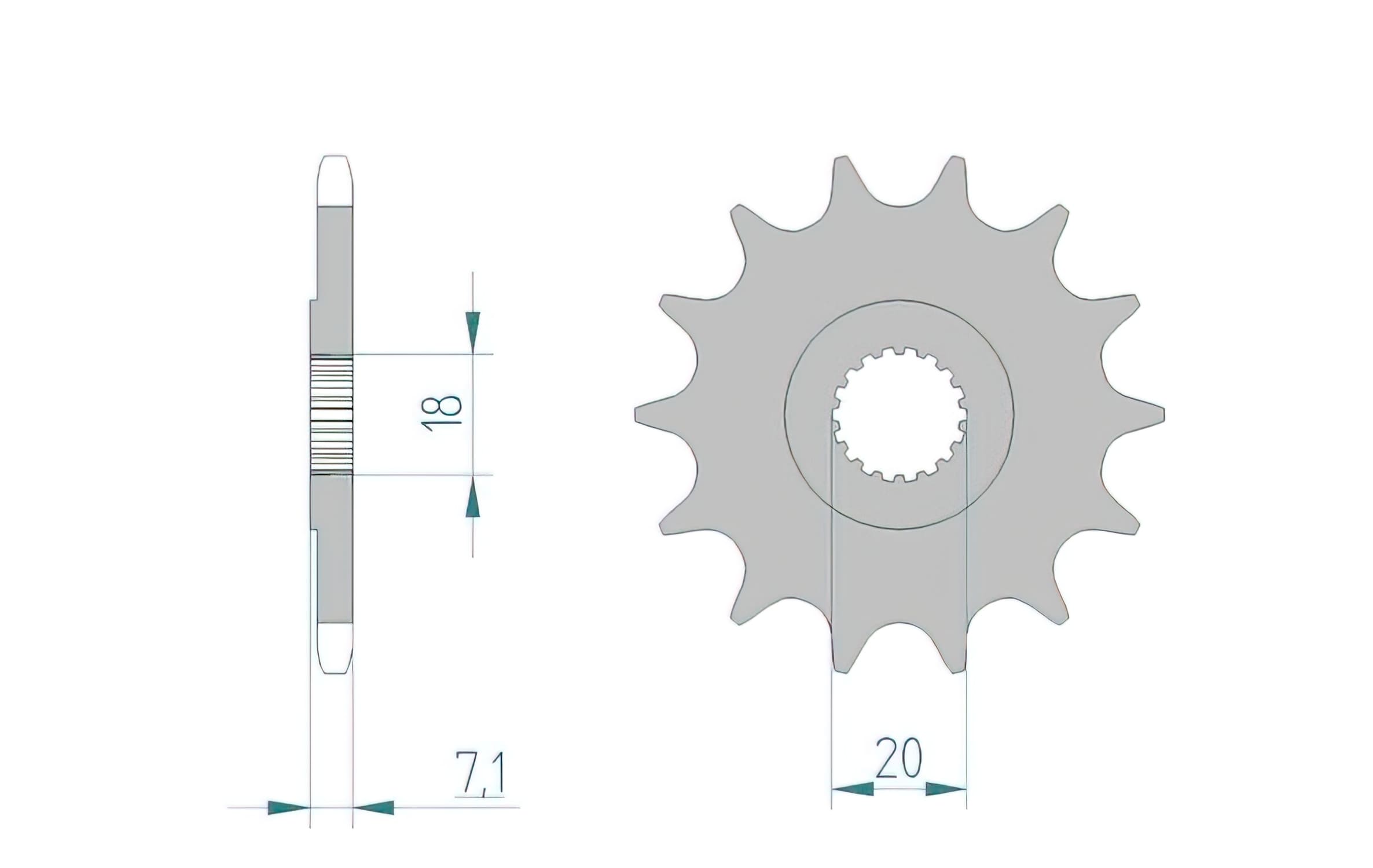 1075810001 Afam Z12 RM 125 Sprocket