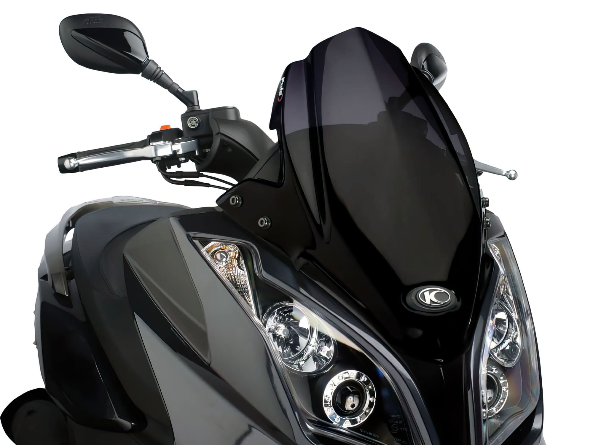 PUI5522N Parabrezza Puig V-Tech Sport nero Kymco Downtown 125i / 300i ABS 2009-14