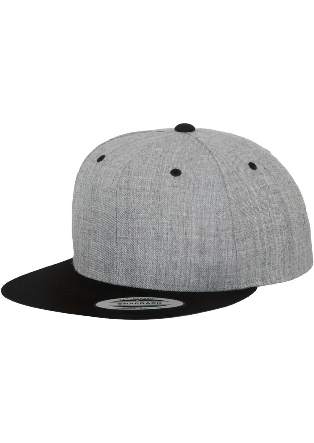 FF-6089MT-00591-0050 Classic 2-Tone Flexfit Snapback Cap Grey/Black