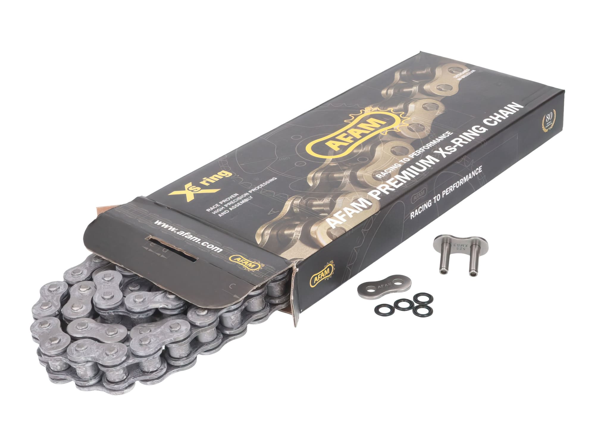 AFAM525XMR3-108 AFAM XS-Ring Reinforced Chain Black 525 XMR3 108 Links