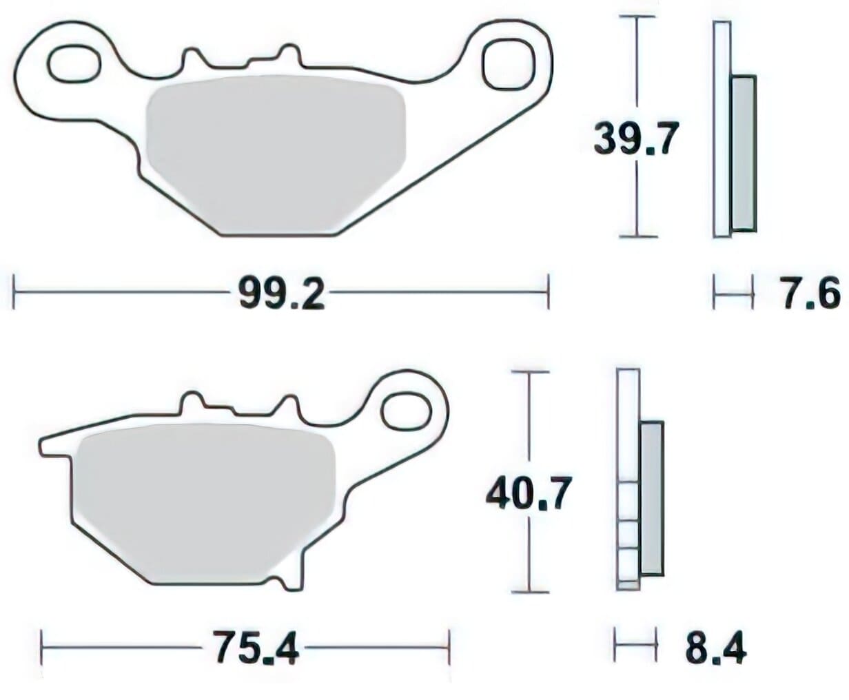 BRA-905CM44 Pastiglie freno Braking 905CM 44 RM 85