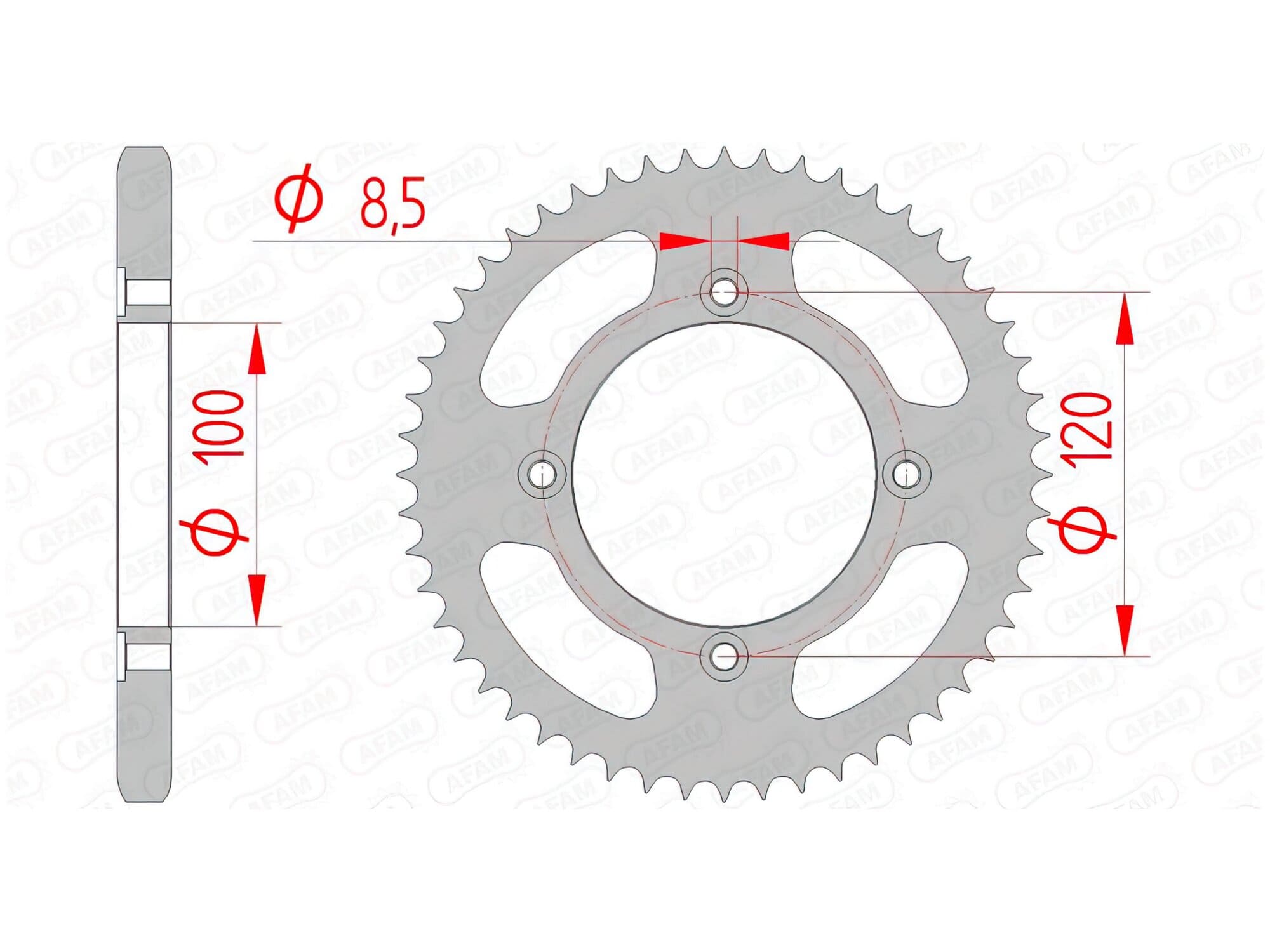 1074640001 Corona Afam acciaio Z46 - 428 Beta RR