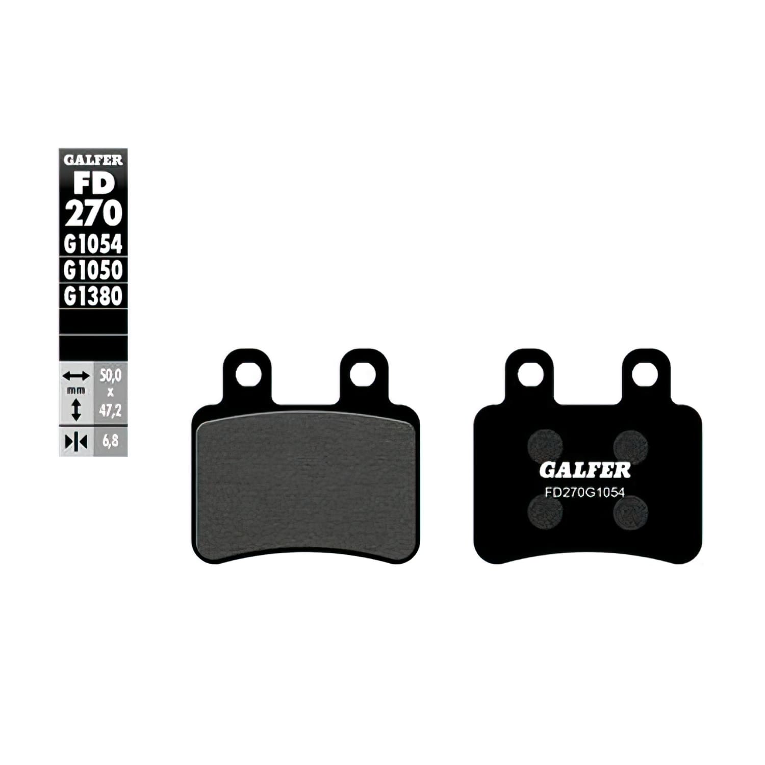 GLFD270G1054 Galfer Semi-Metallic Brake Pads Yamaha DT