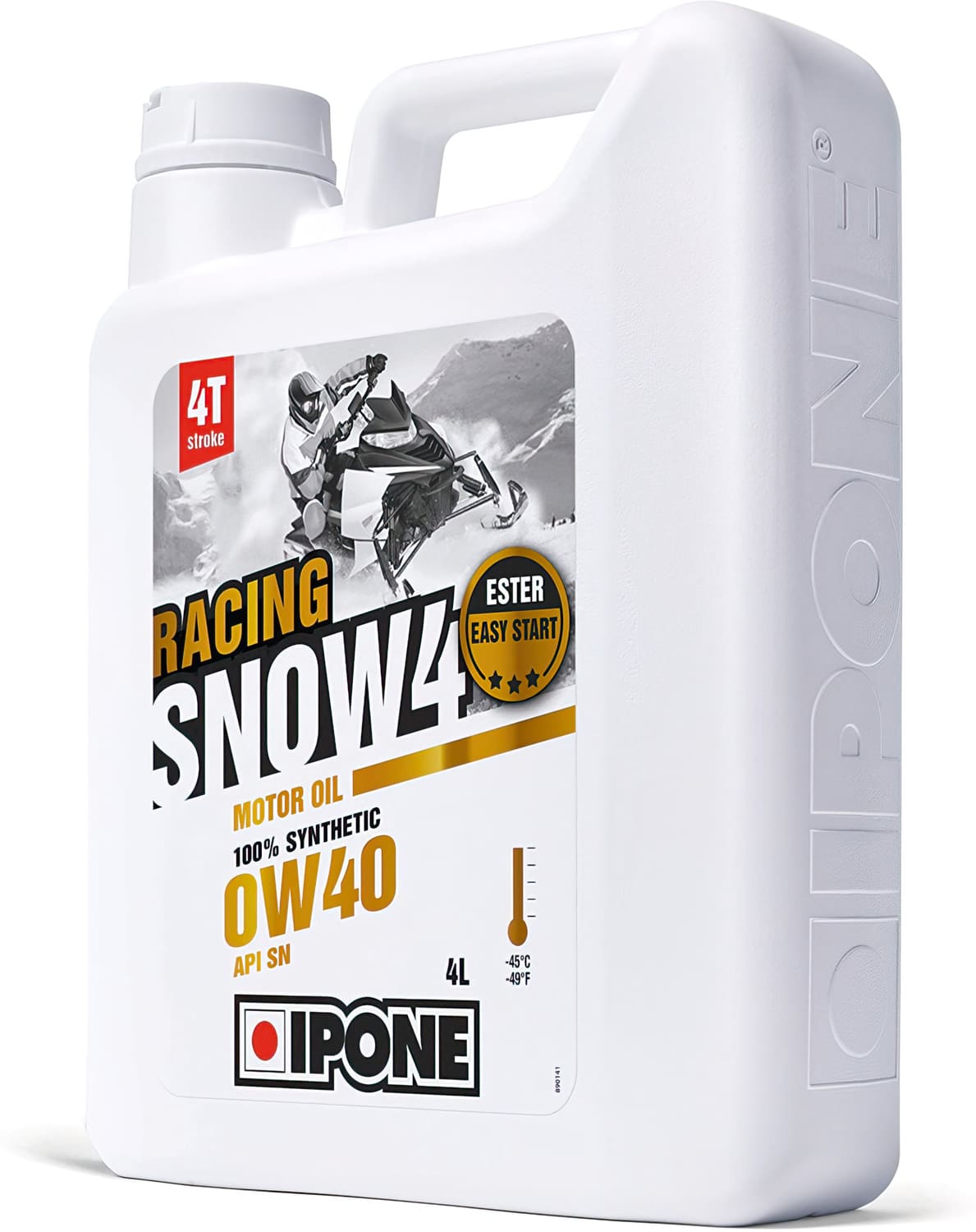 IP-800182 4-Stroke Engine Oil 0W40 Ipone Snow 4 Racing 100% Synthetic 1L