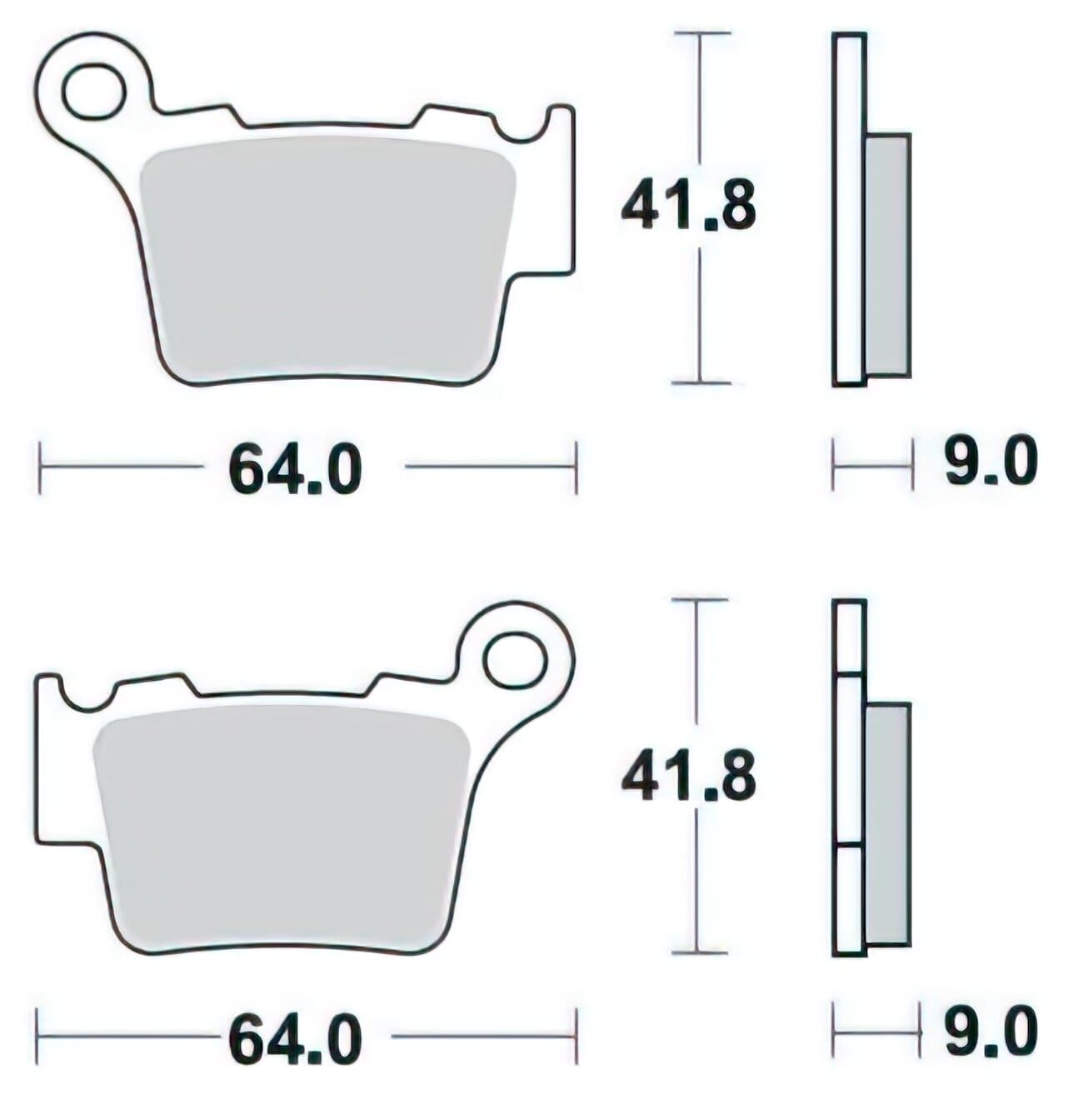 BRA-891CM44 Pastiglie freno Braking 891CM 44 KTM / Husqvarna / Sherco