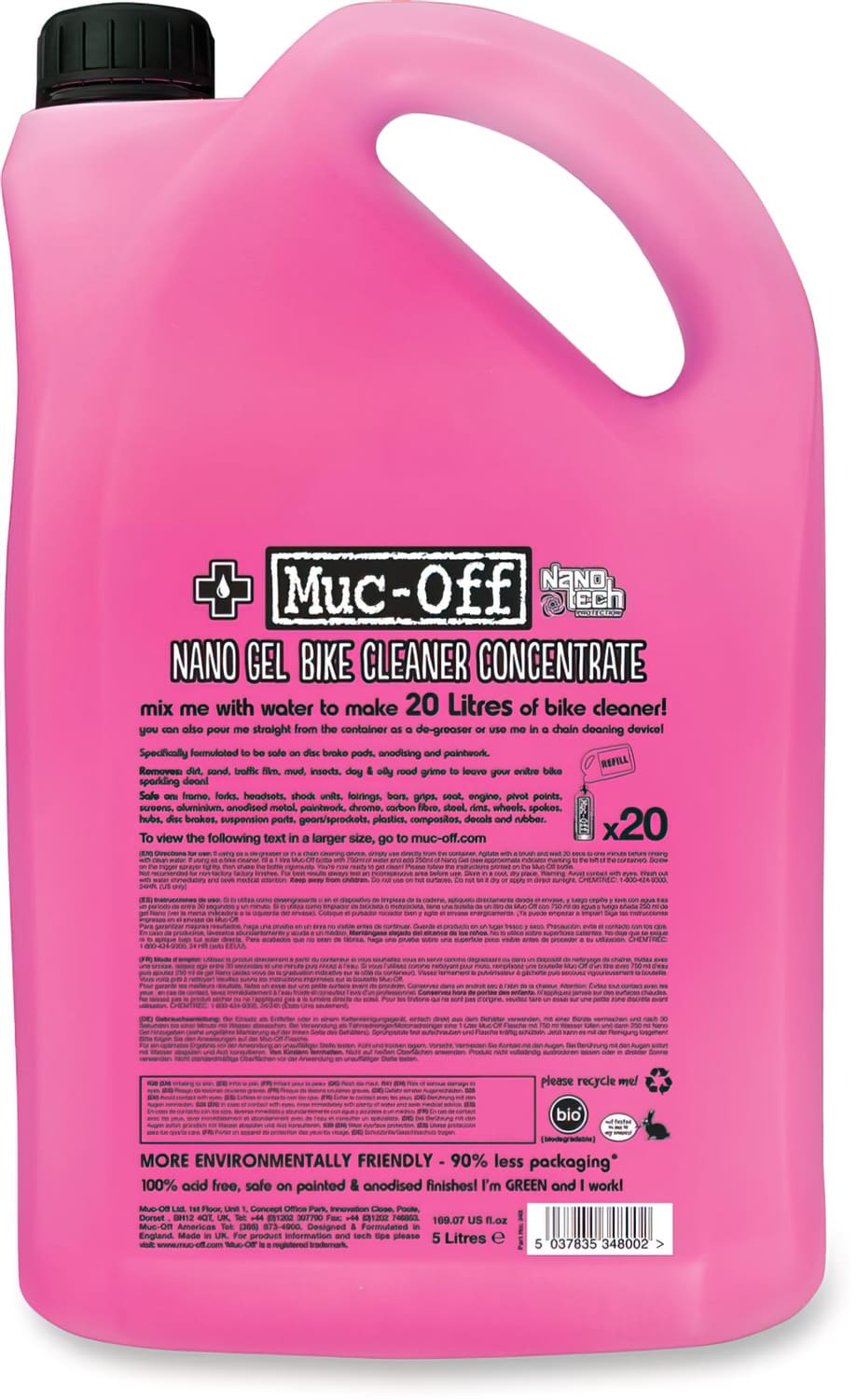 MUC348 Detergente concentrato Nano Tech Muc-Off 5l