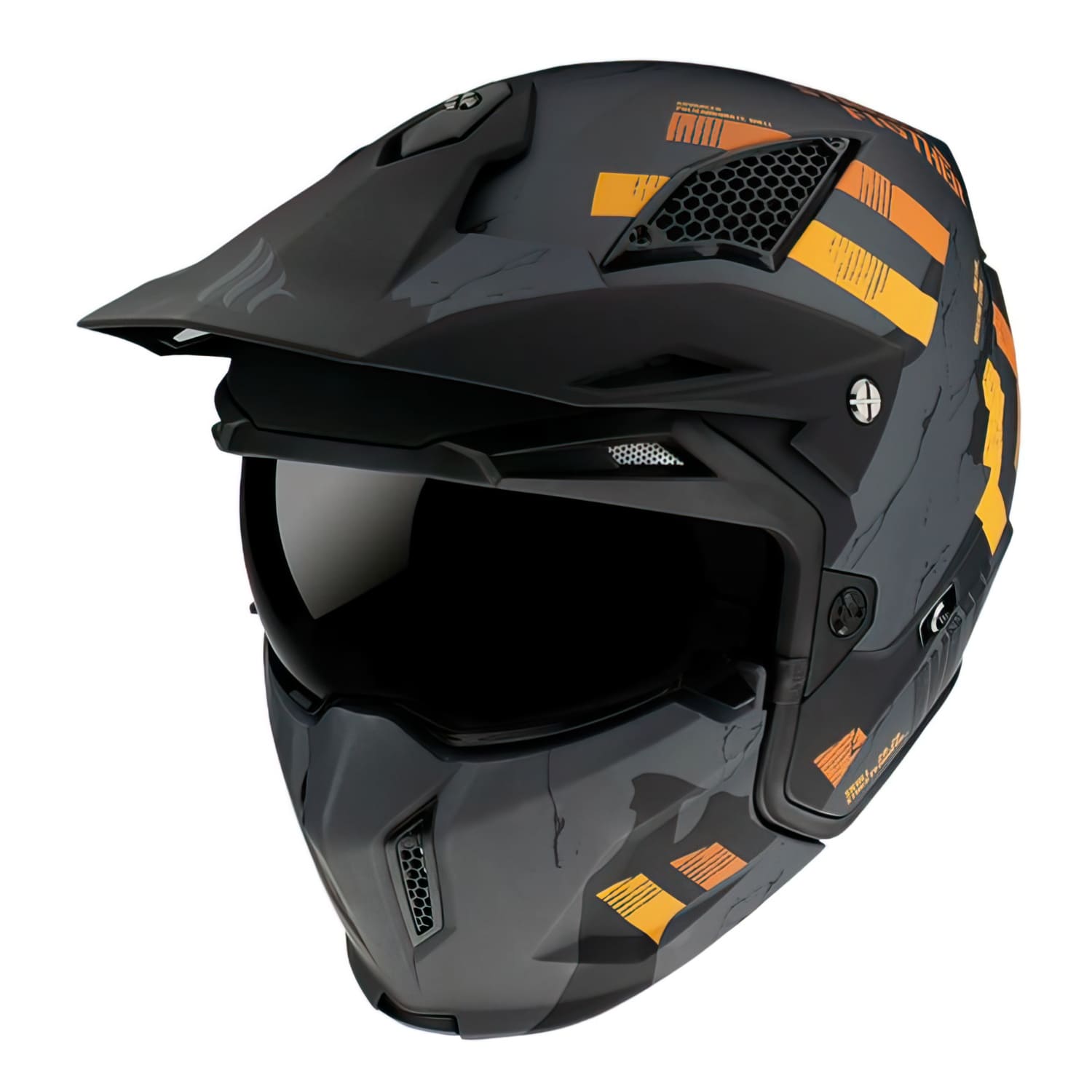 SF-178212 MT Streetfighter SV Skull trial helmet matt gray XXL