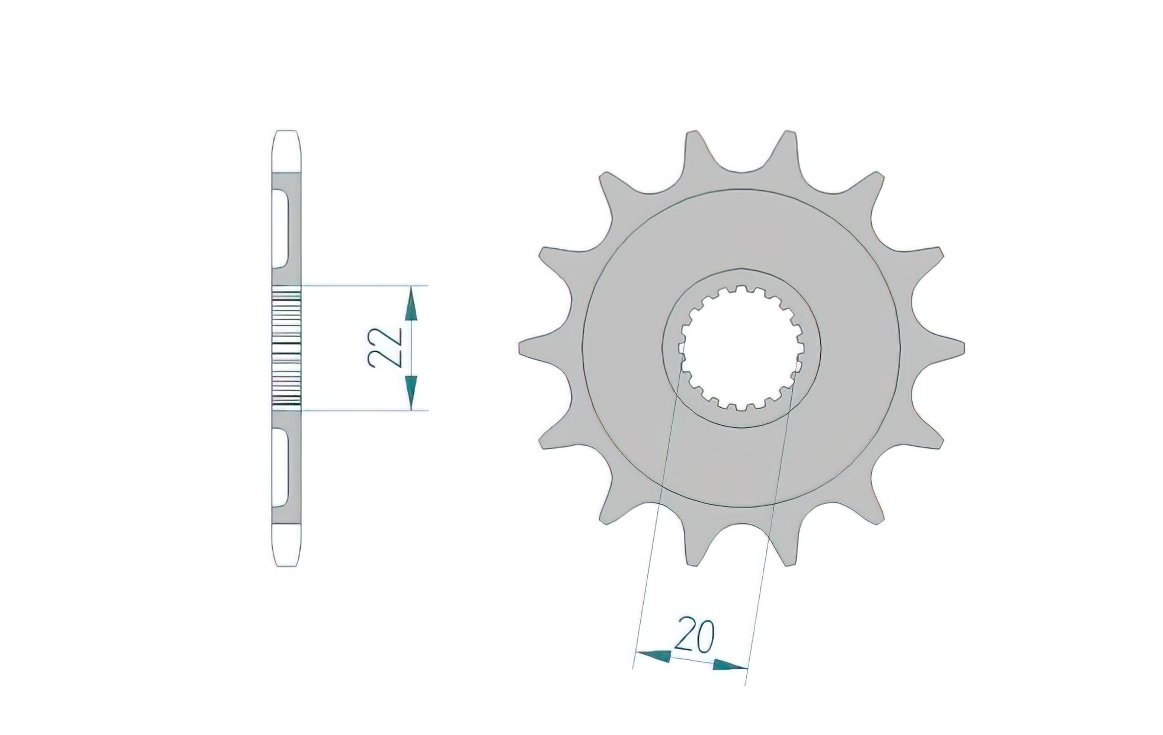 1075401001 Afam Z12 GasGas / Yamaha sprocket