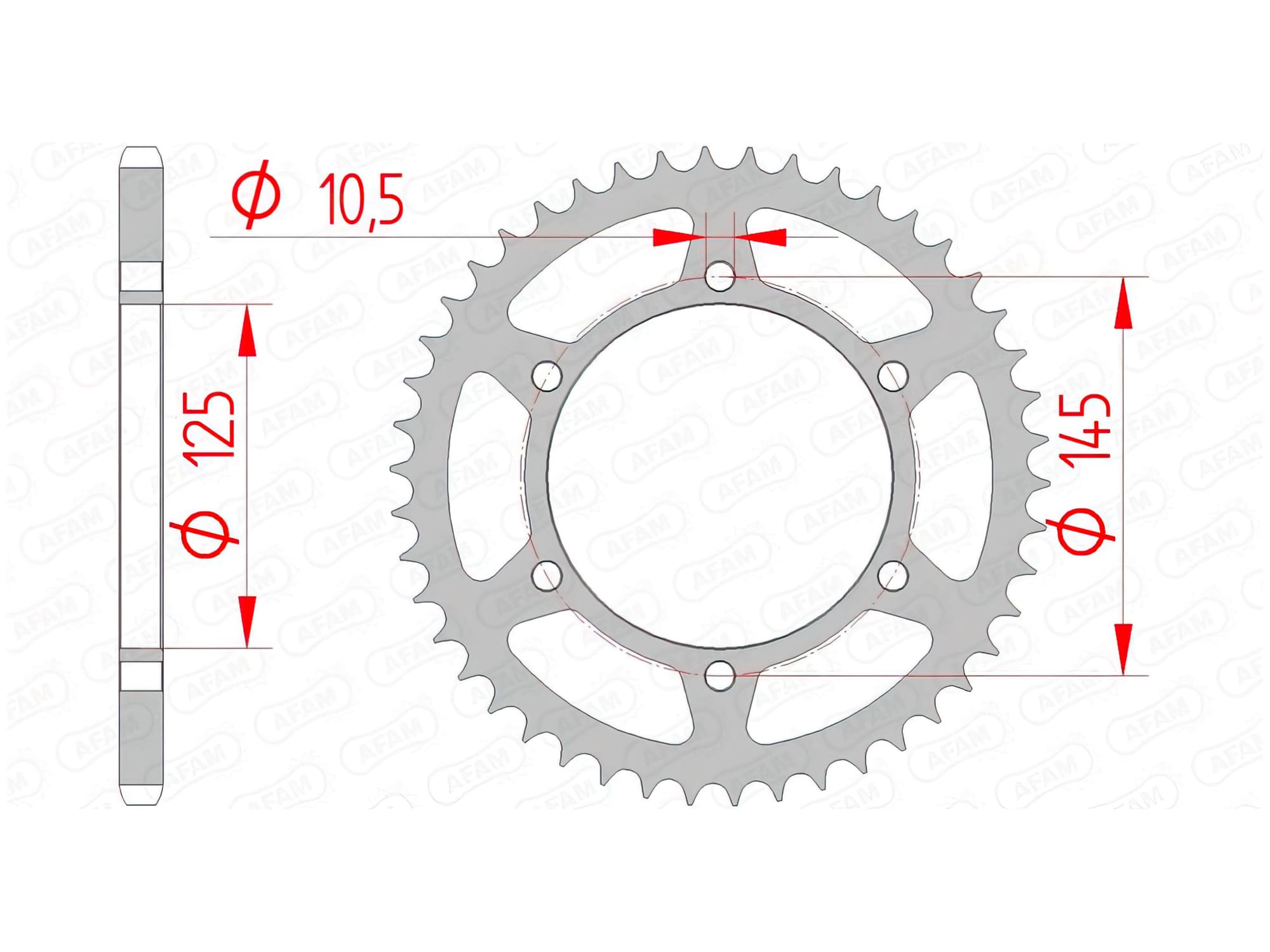 1074430001 Afam steel crown Z45 XTX 660