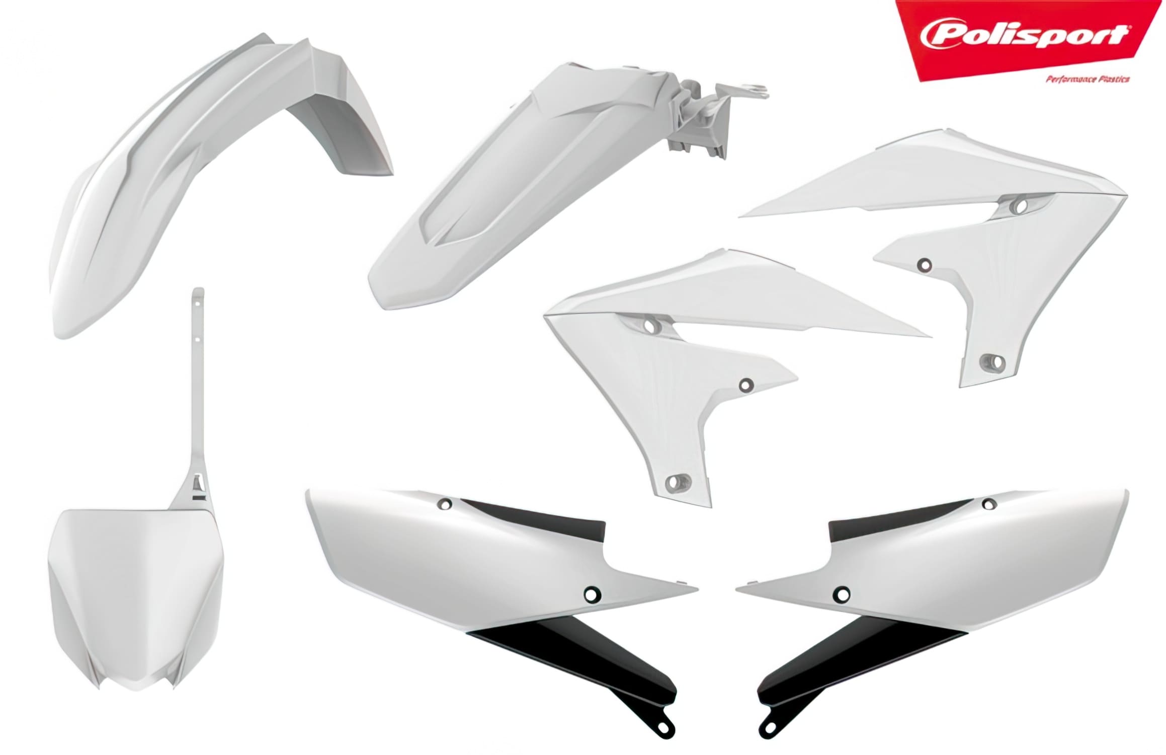 POL-8351700004 White Polisport Fairing Kit Yamaha YZF 450