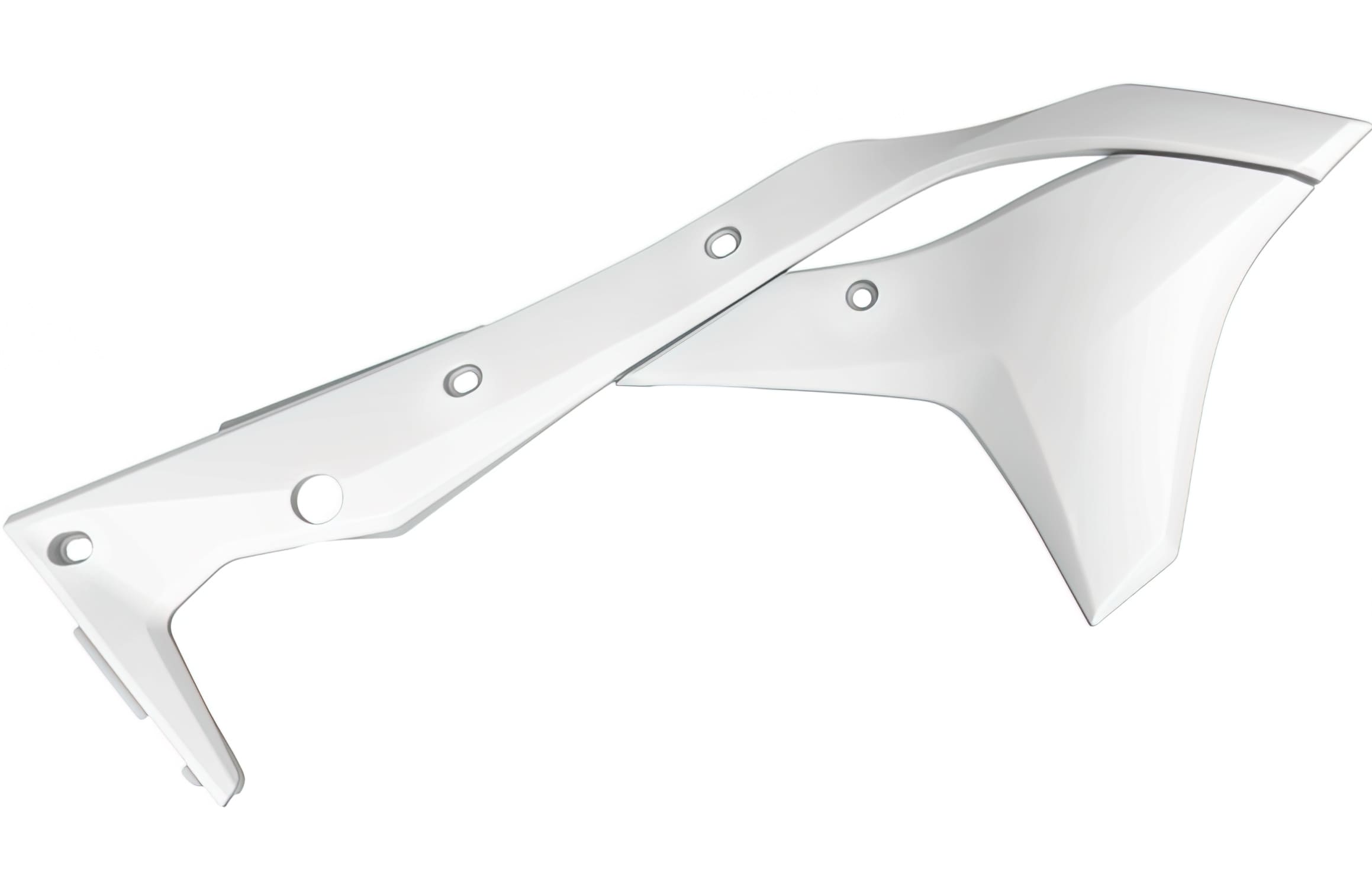 POL-8459800001 Polisport Front Side Fairing White Kawasaki KXF 250