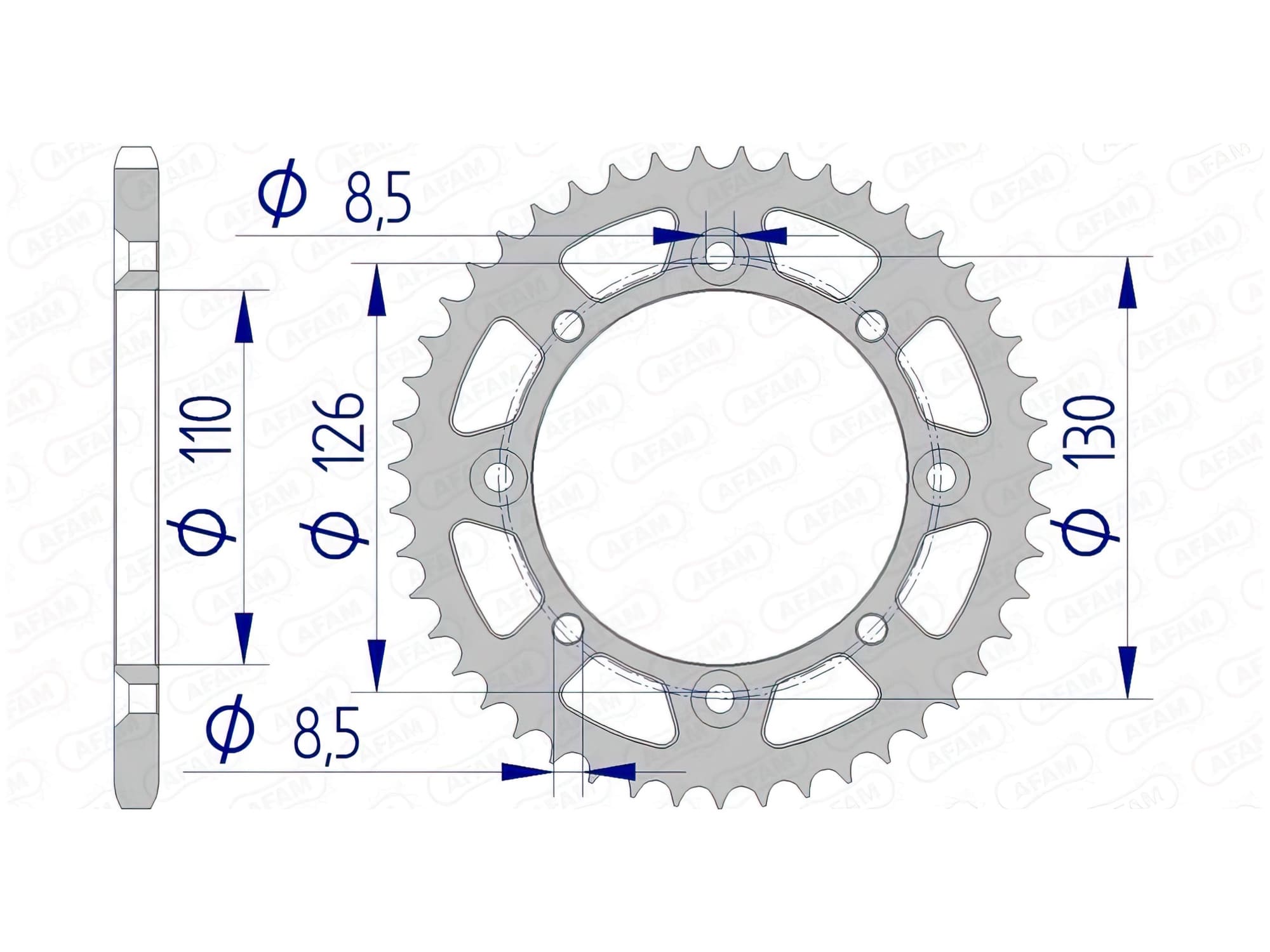 1074599002 Corona Afam alluminio autopulente Z47 KX 65