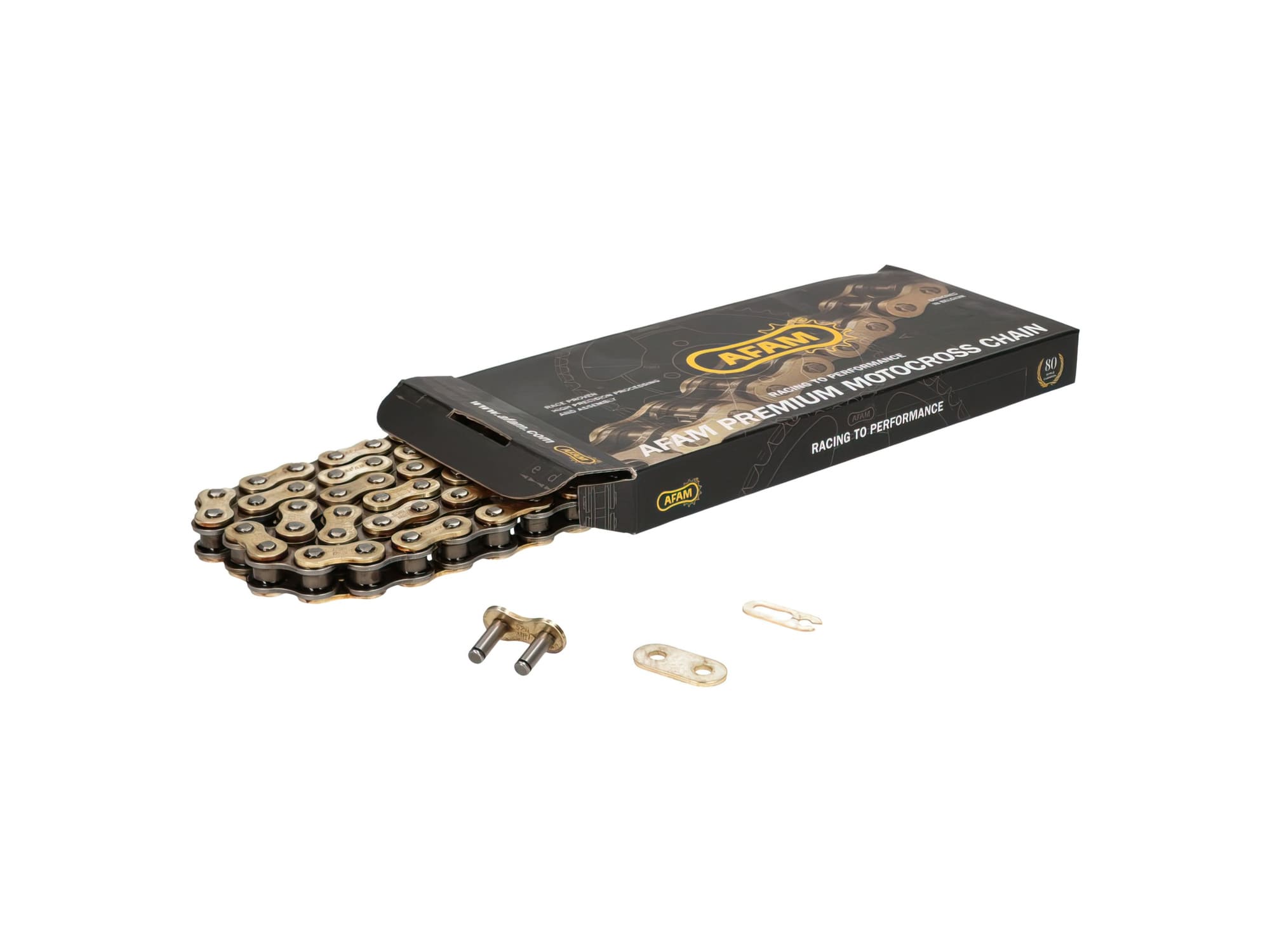 AFAM520MR1-G-88 AFAM chain reinforced gold 520 MR1 88 links