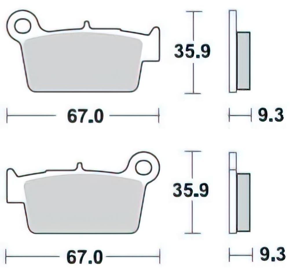 BRA-890CM44 Pastiglie freno Braking 890CM 44