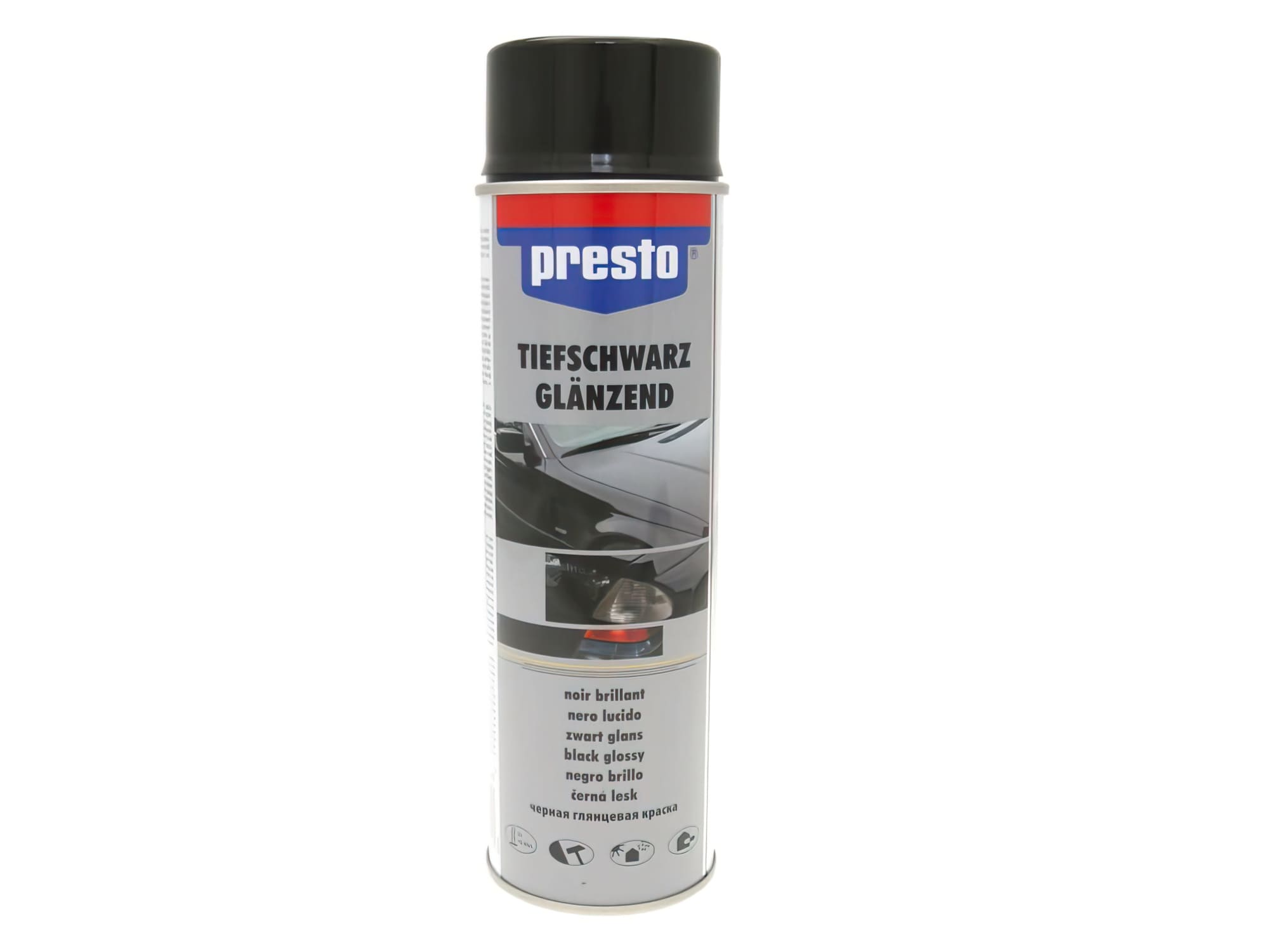 PTO33624 Spray Rallye vernice Presto nero lucido 500ml