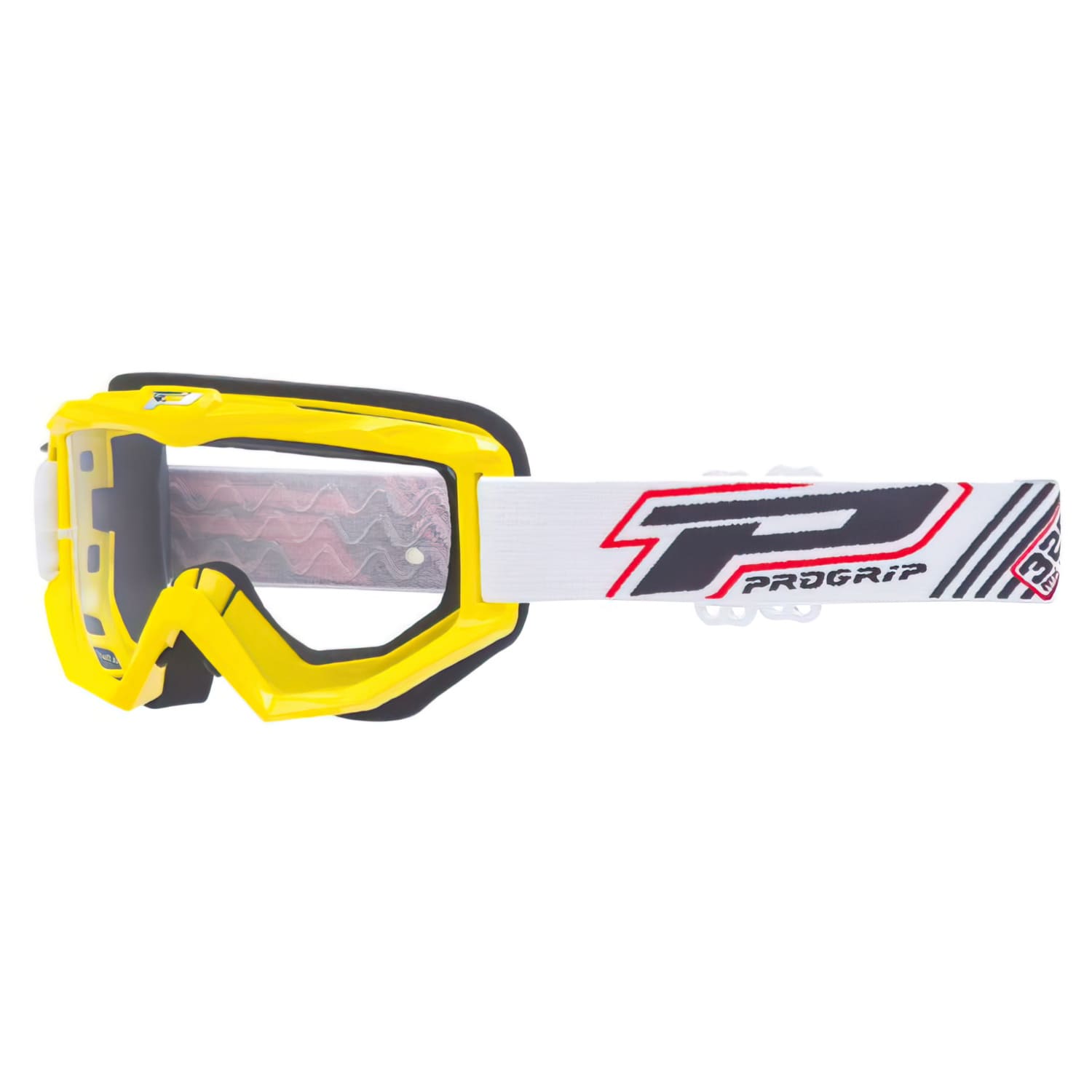 PG3201-30050 Maschera cross ProGrip 3201 trasparente giallo