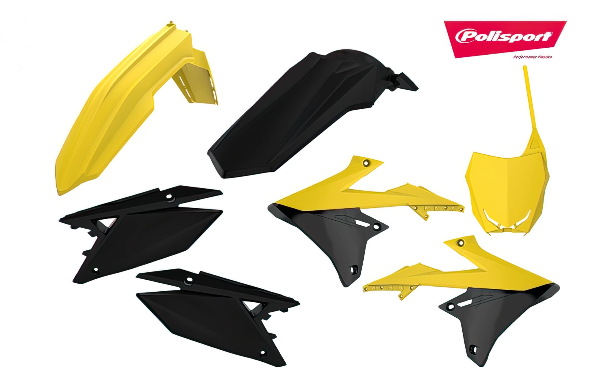 POL-90839 Yellow / black Polisport Fairing Kit Suzuki RM-Z 450