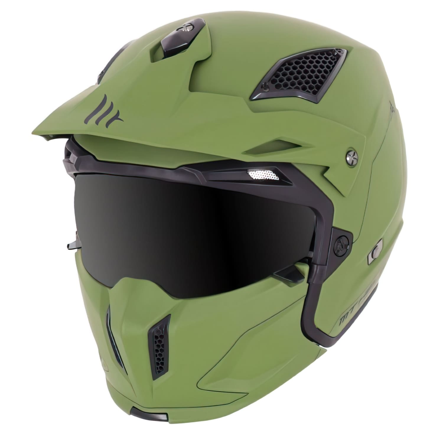 SF-163069 Casco trial MT Streetfighter SV uni verde opaco XXL