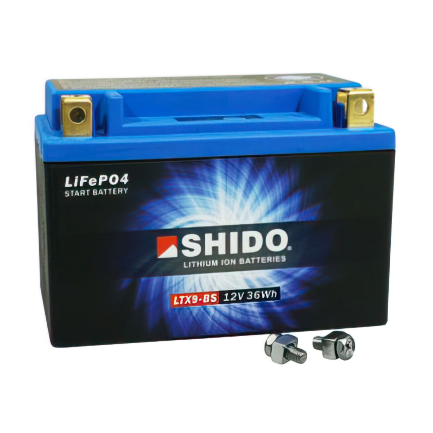 SHIDO-160283 Batteria Shido 12V 3 Ah LTX9-BS Lithium Ion pronto per l'installazione