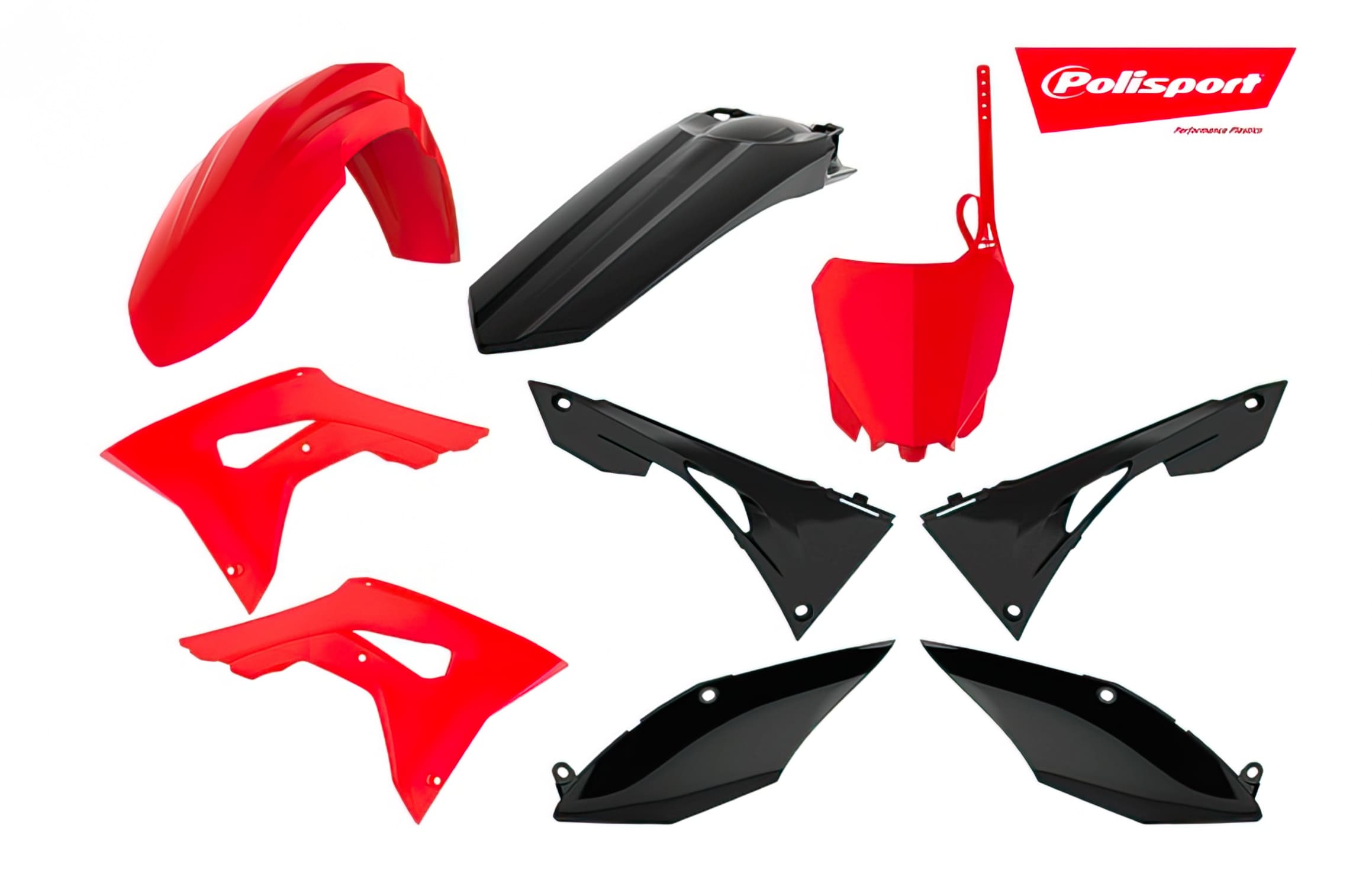 POL-90833 Polisport Fairing Kit Red / Black Honda CRF250 / 450R